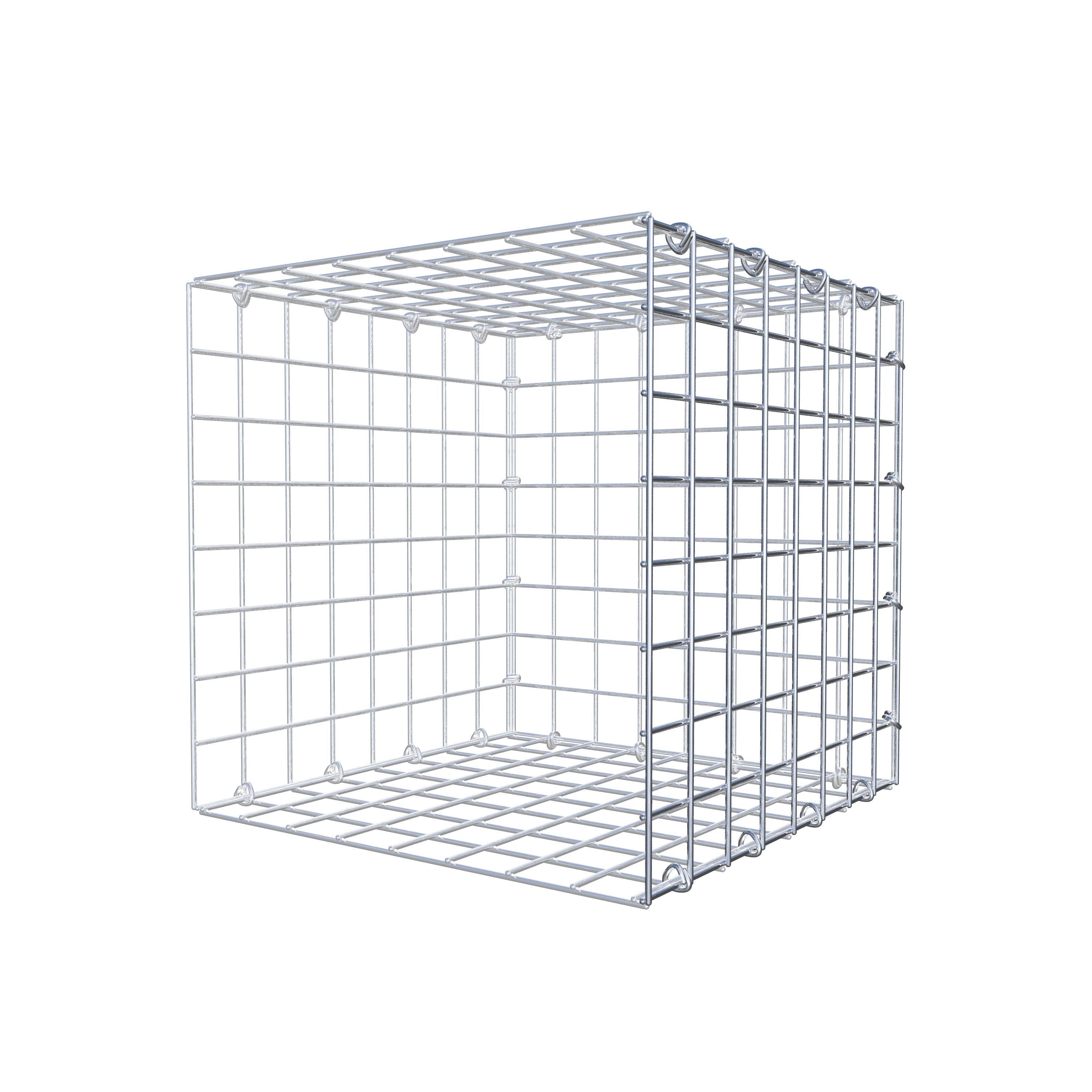 Monteret gabion type 2 40 cm x 40 cm x 40 cm (L x H x D), maskestørrelse 5 cm x 5 cm, C-ring