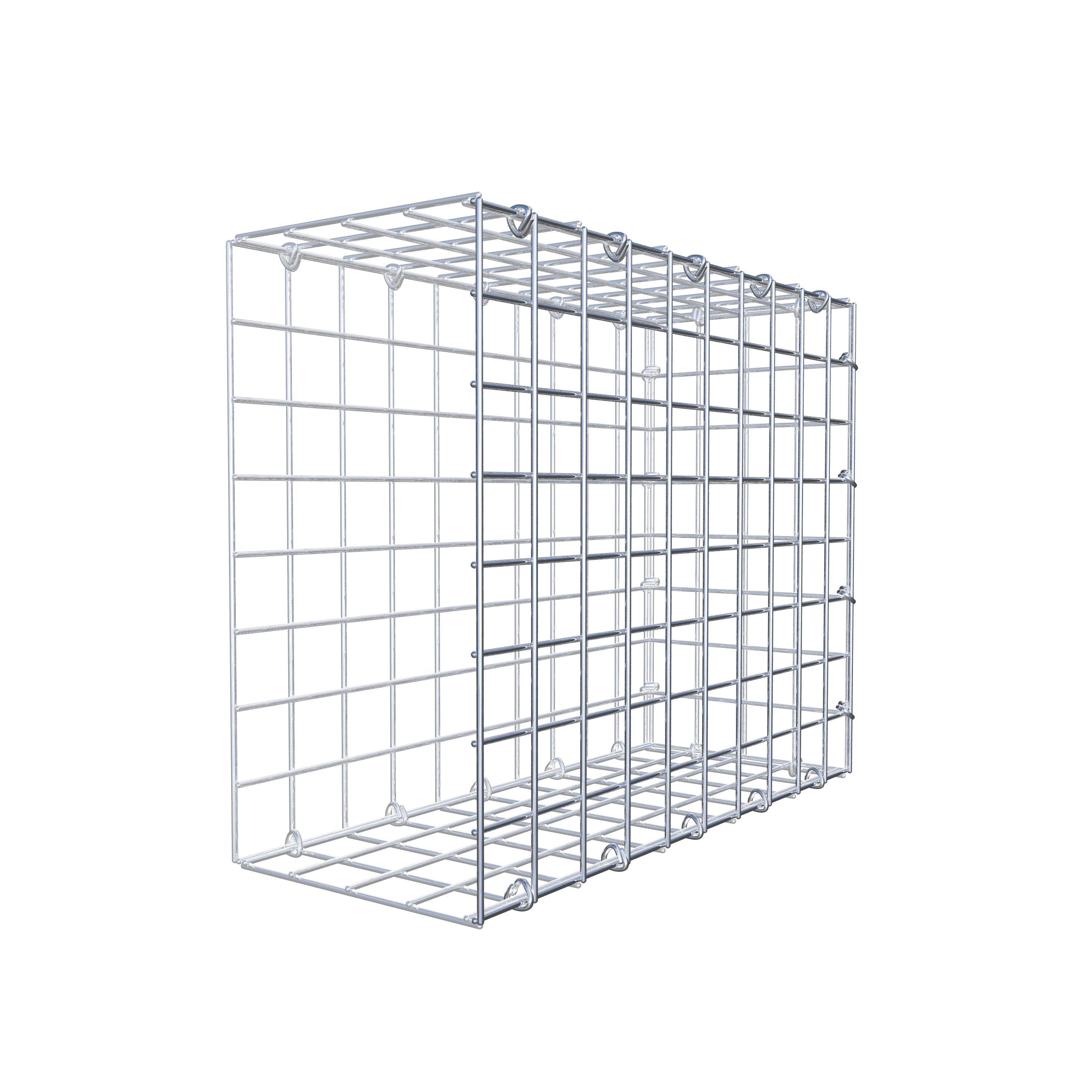 Monteret gabion type 2 50 cm x 40 cm x 20 cm (L x H x D), maskestørrelse 5 cm x 5 cm, C-ring