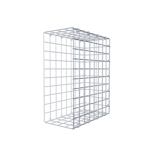 Mounted gabion type 2 50 cm x 40 cm x 20 cm (L x H x D), mesh size 5 cm x 5 cm, C-ring