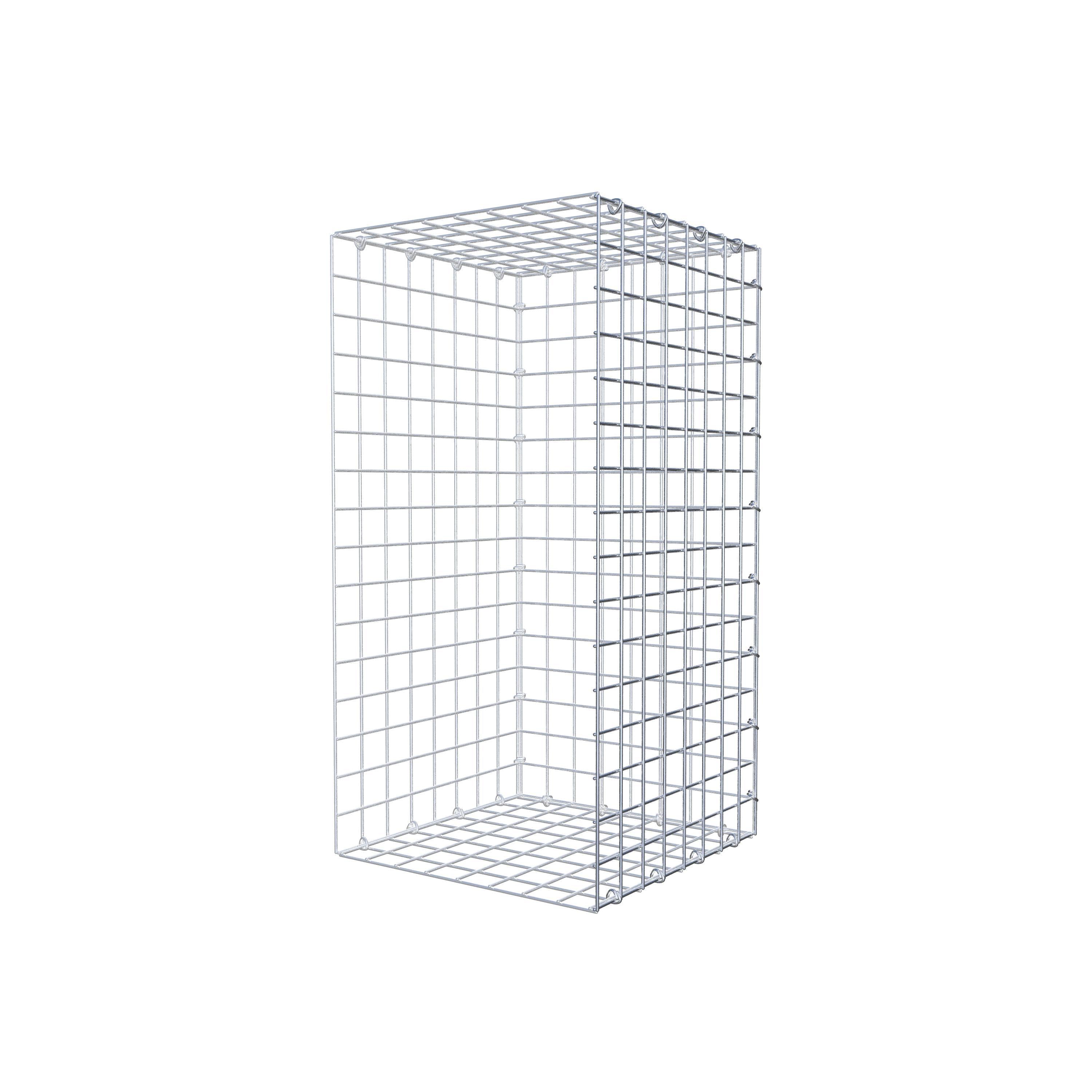 Mounted gabion type 2 80 cm x 40 cm x 40 cm (L x H x D), mesh size 5 cm x 5 cm, C-ring