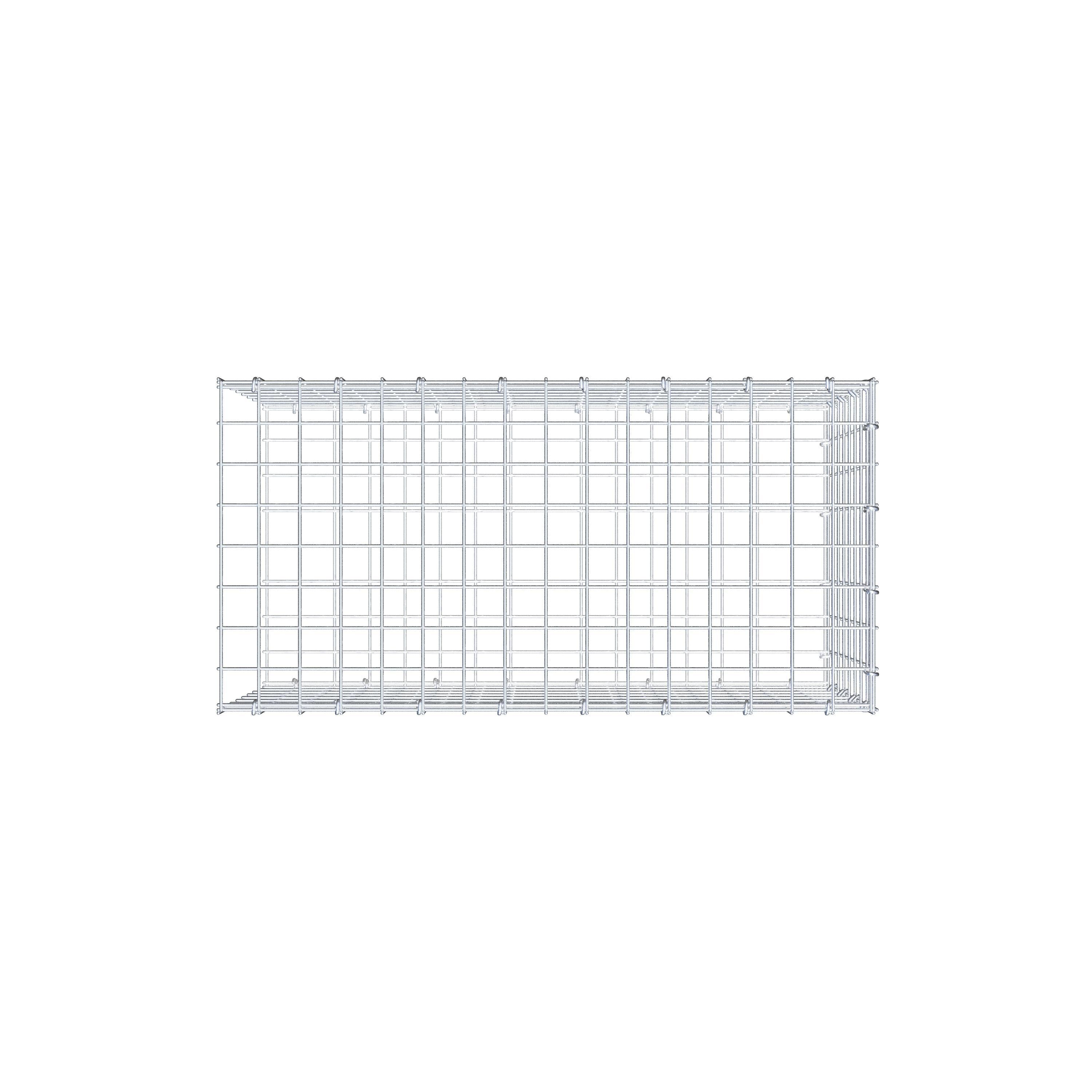 Anbaugabione Typ 2 80 cm x 40 cm x 40 cm (L x H x T), Maschenweite 5 cm x 5 cm, C-Ring