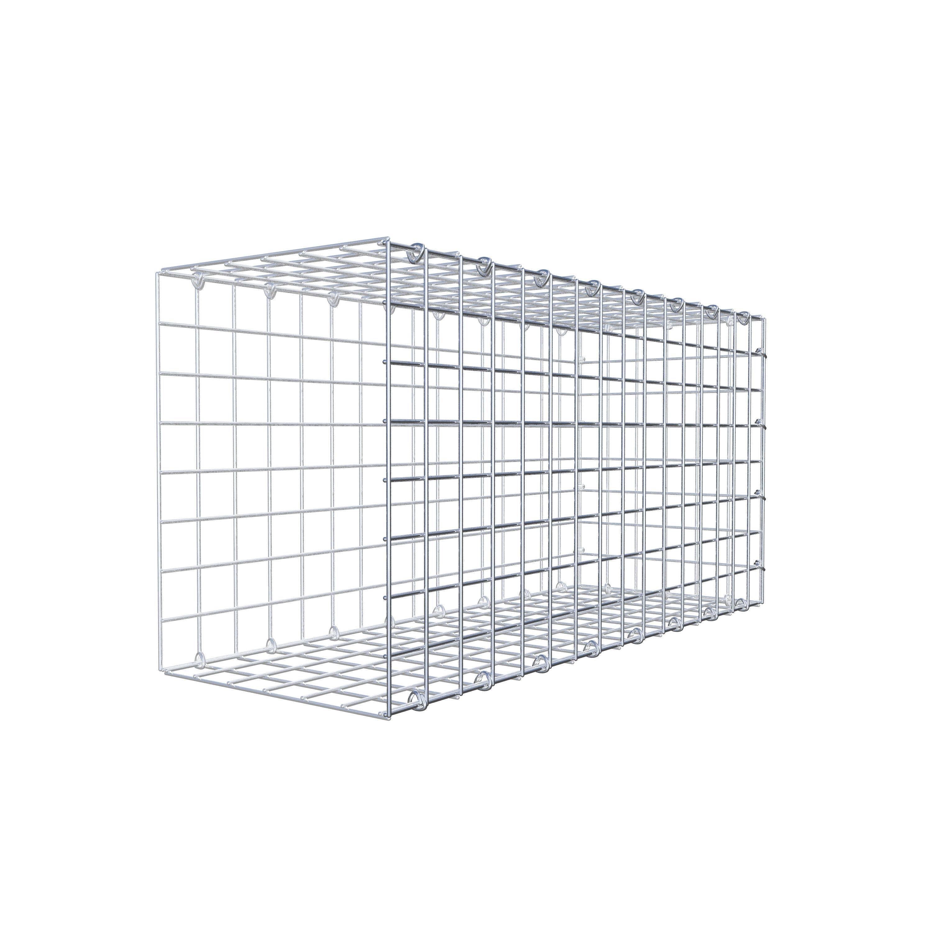 Monteret gabion type 2 80 cm x 40 cm x 30 cm (L x H x D), maskestørrelse 5 cm x 5 cm, C-ring