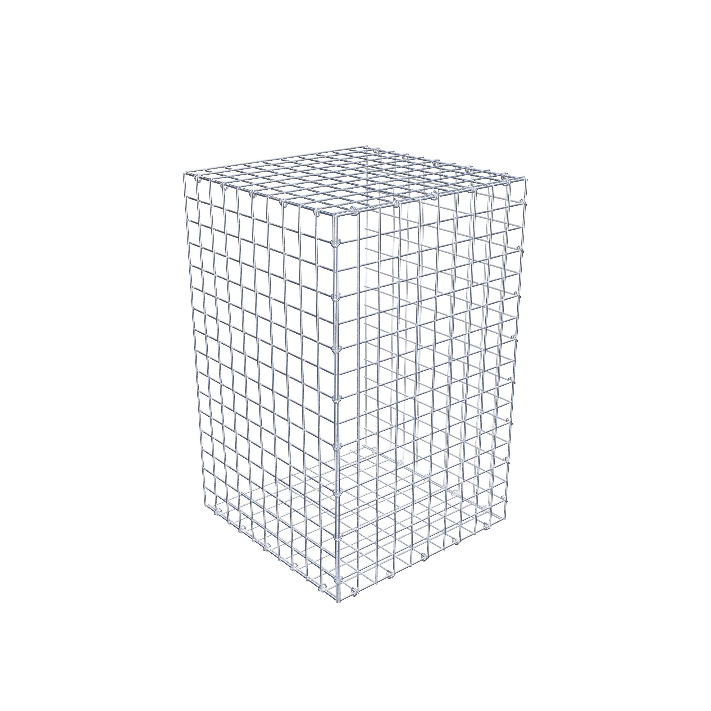 Opzetpaal type 2 80 cm x 50 cm x 50 cm (L x H x D), maaswijdte 5 cm x 5 cm, C-ring