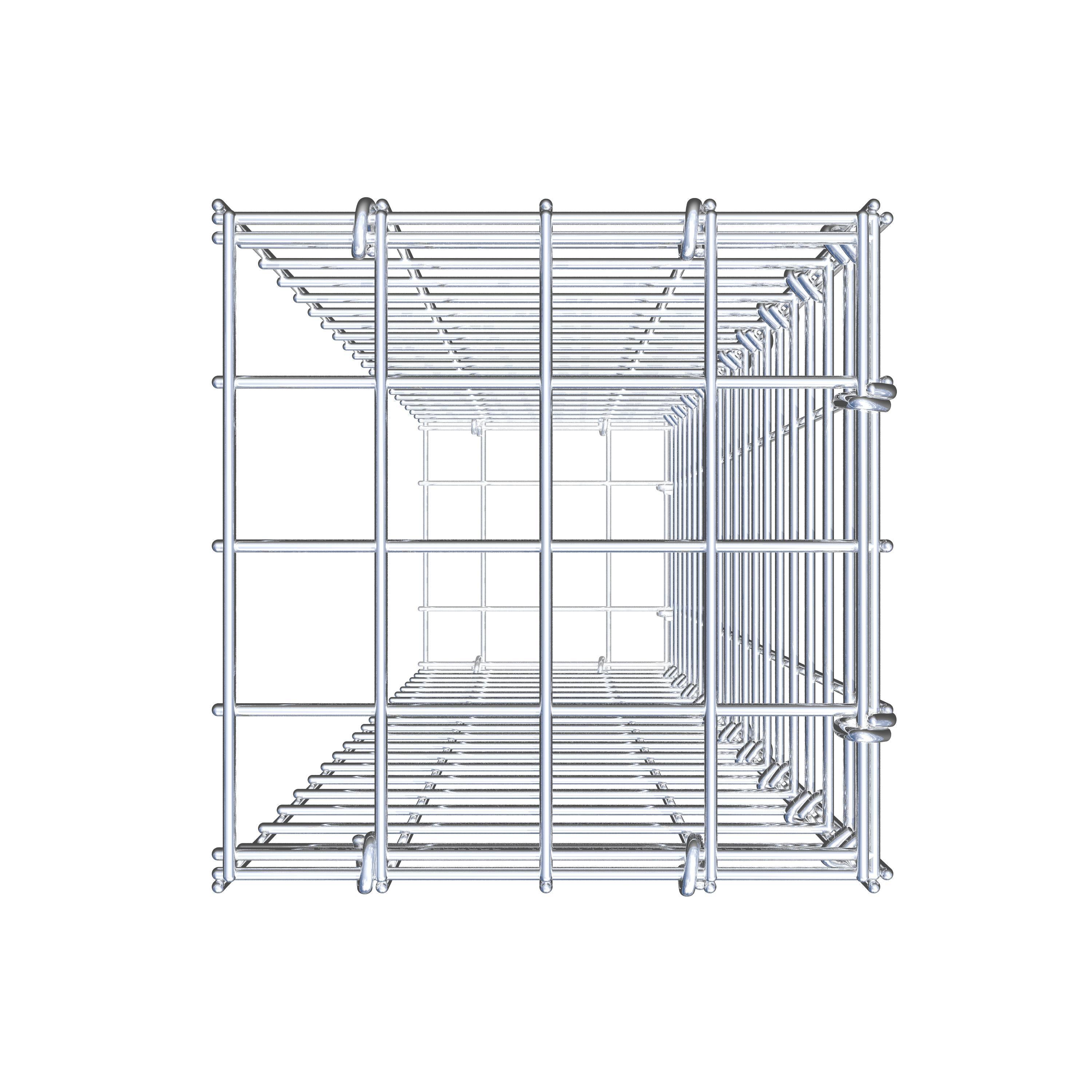 Gabião Tipo 2 100 cm x 20 cm x 20 cm (C x A x P), malhagem 5 cm x 5 cm, anel C