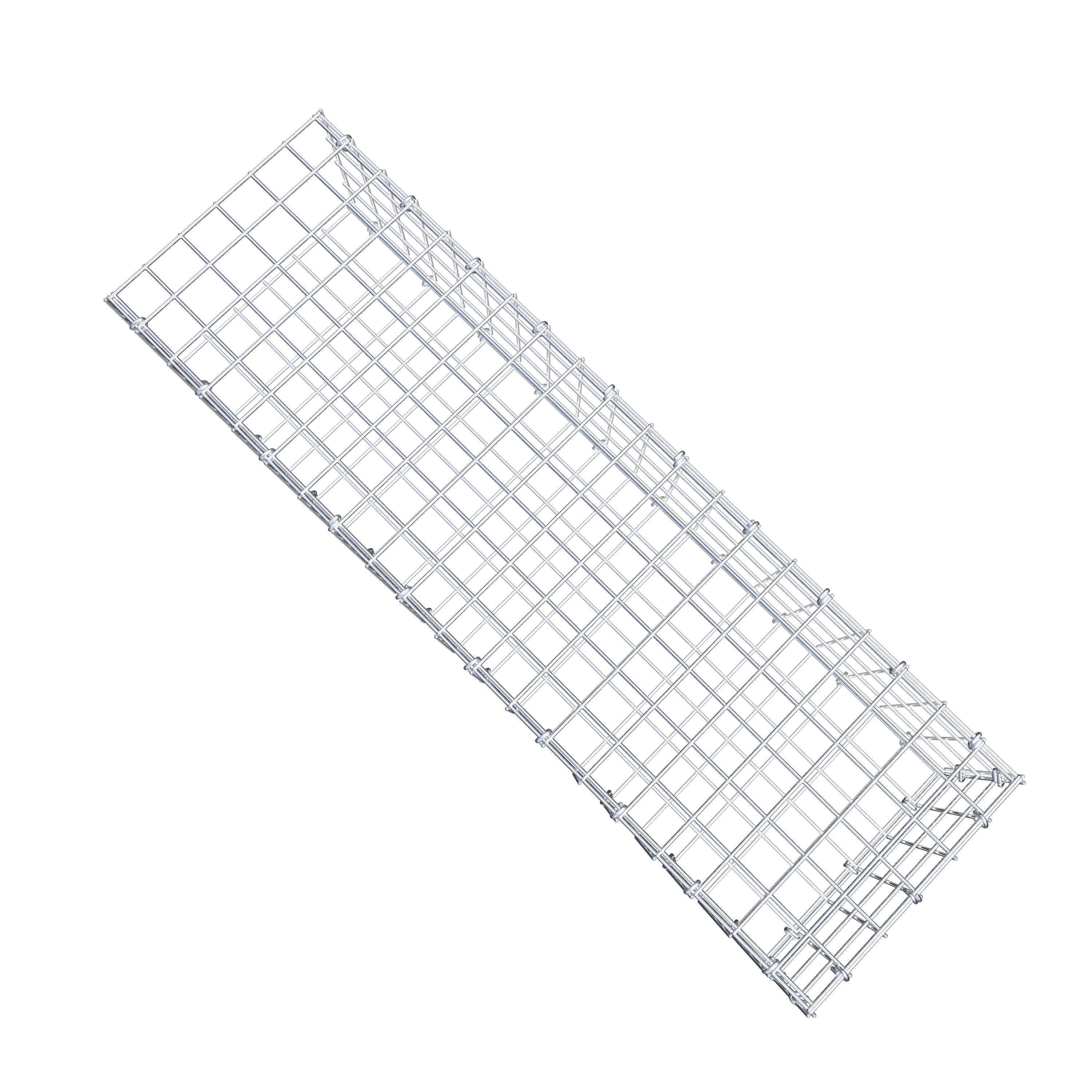 Add-on schanskorf type 2 100 cm x 20 cm x 30 cm (L x H x D), maaswijdte 5 cm x 5 cm, C-ring