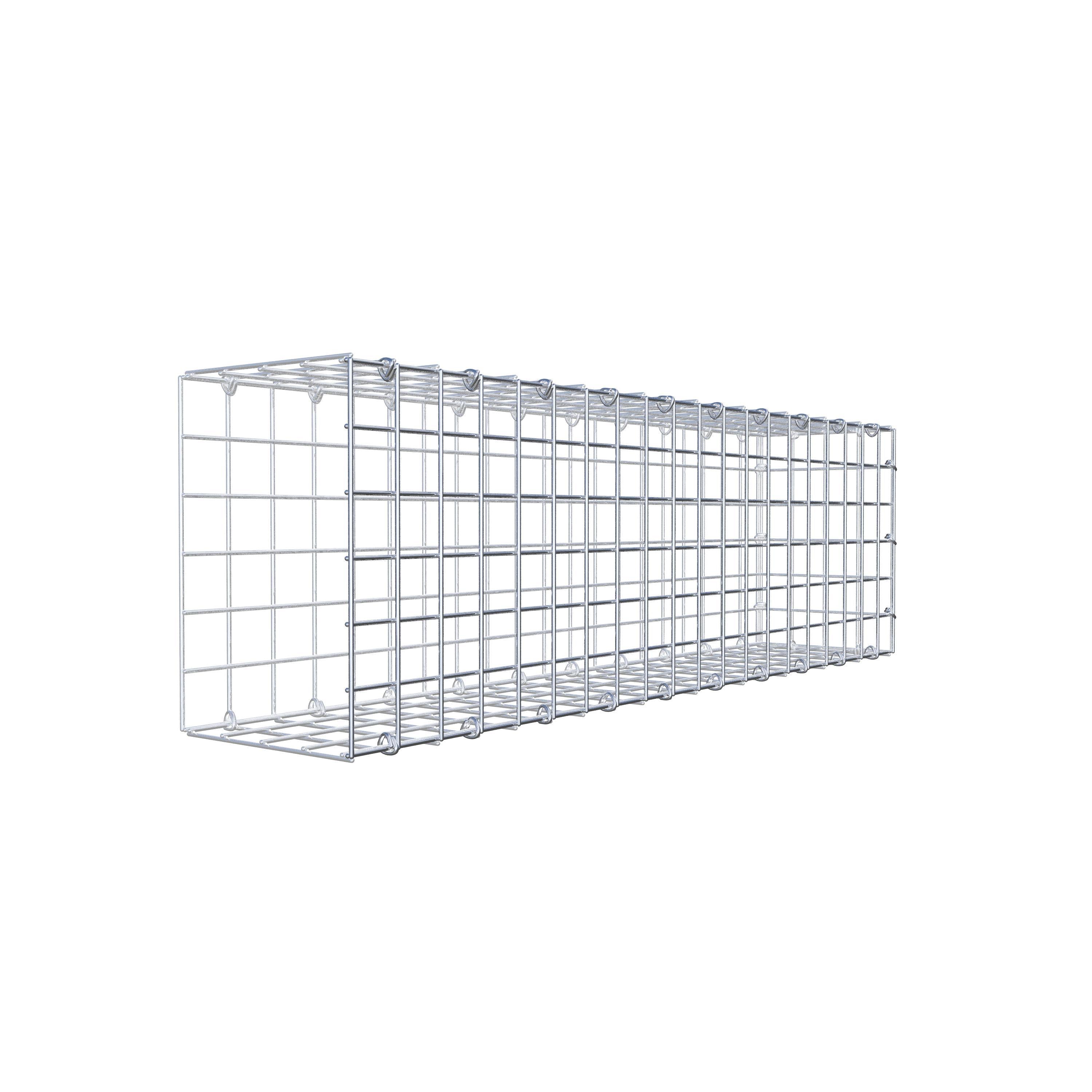 Gavión adicional tipo 2 100 cm x 30 cm x 20 cm (L x A x P), malla 5 cm x 5 cm, anillo en C