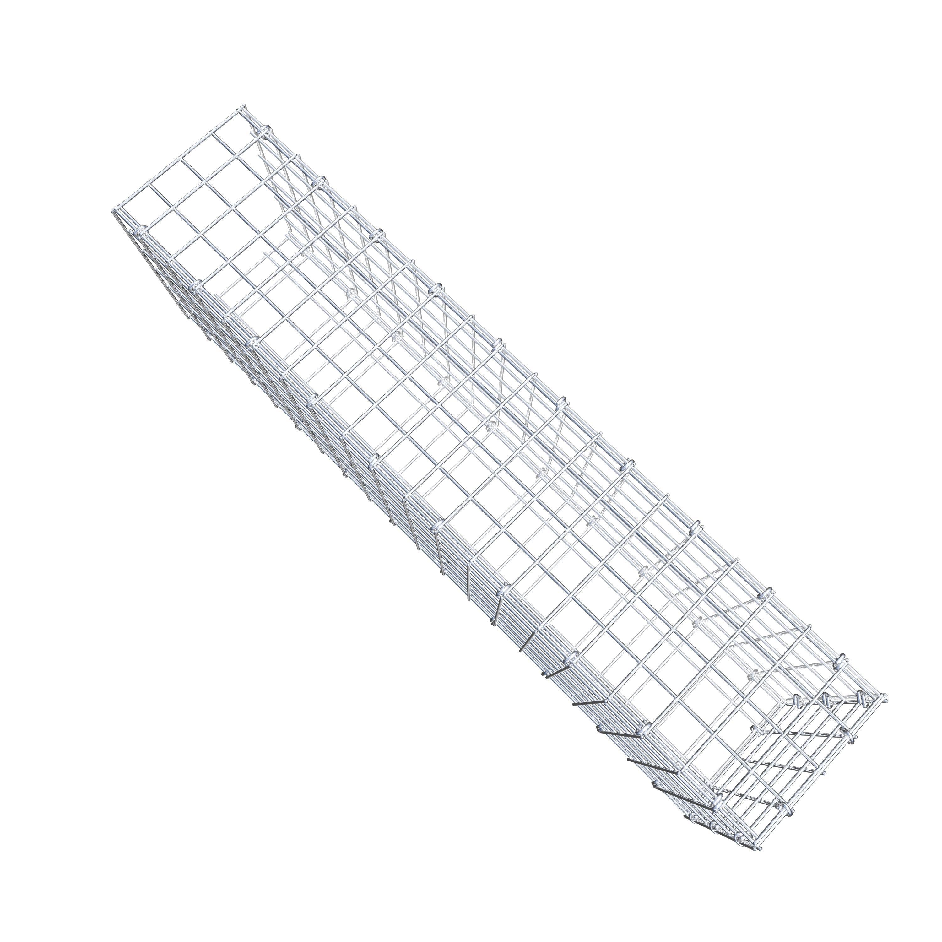 Gavión adicional tipo 2 100 cm x 30 cm x 20 cm (L x A x P), malla 5 cm x 5 cm, anillo en C