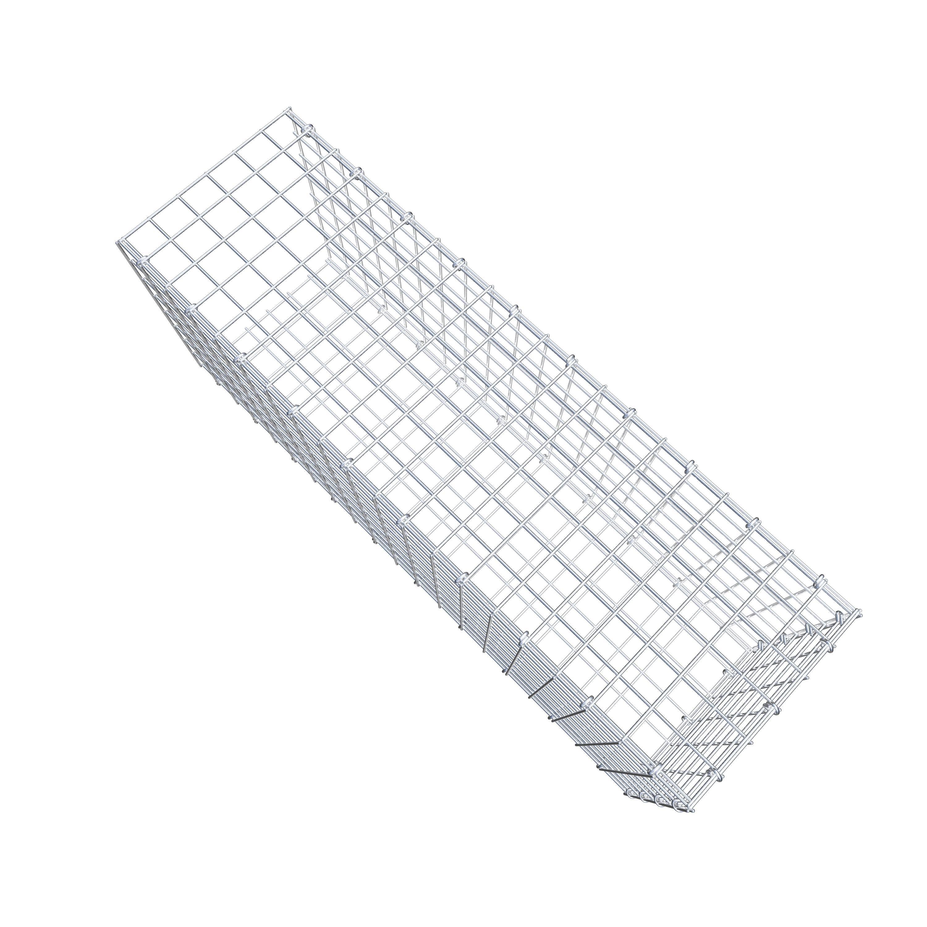 Anbaugabione Typ 2 100 cm x 40 cm x 30 cm (L x H x T), Maschenweite 5 cm x 5 cm, C-Ring