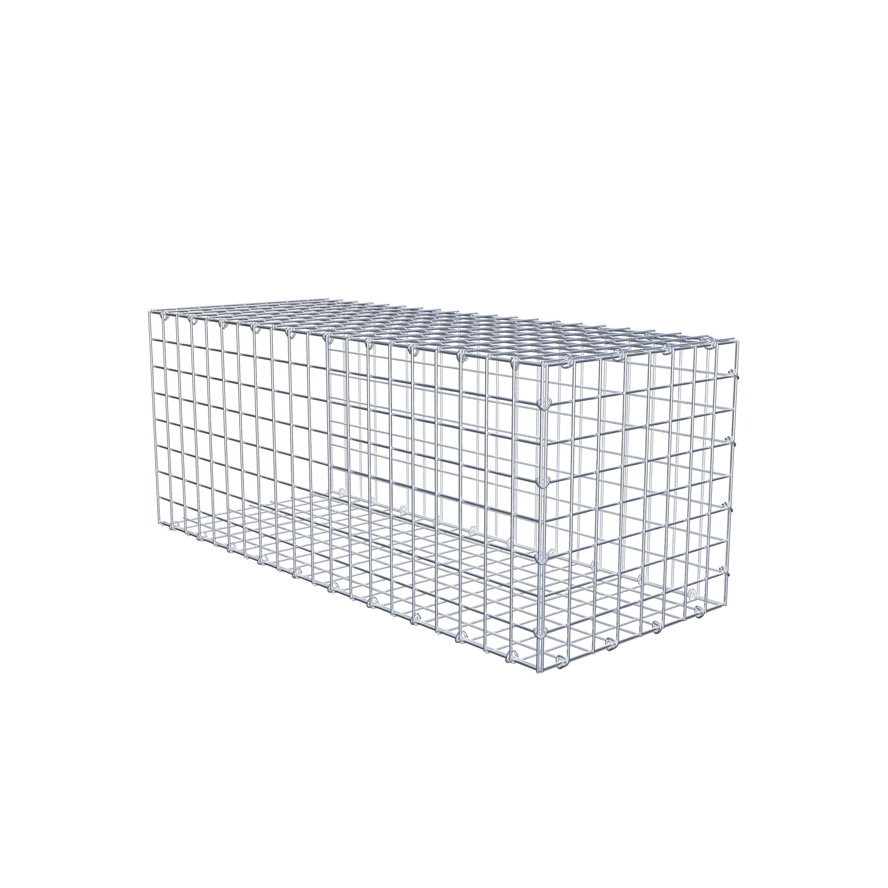 Mounted gabion type 2 100 cm x 40 cm x 40 cm (L x H x D), mesh size 5 cm x 5 cm, C-ring