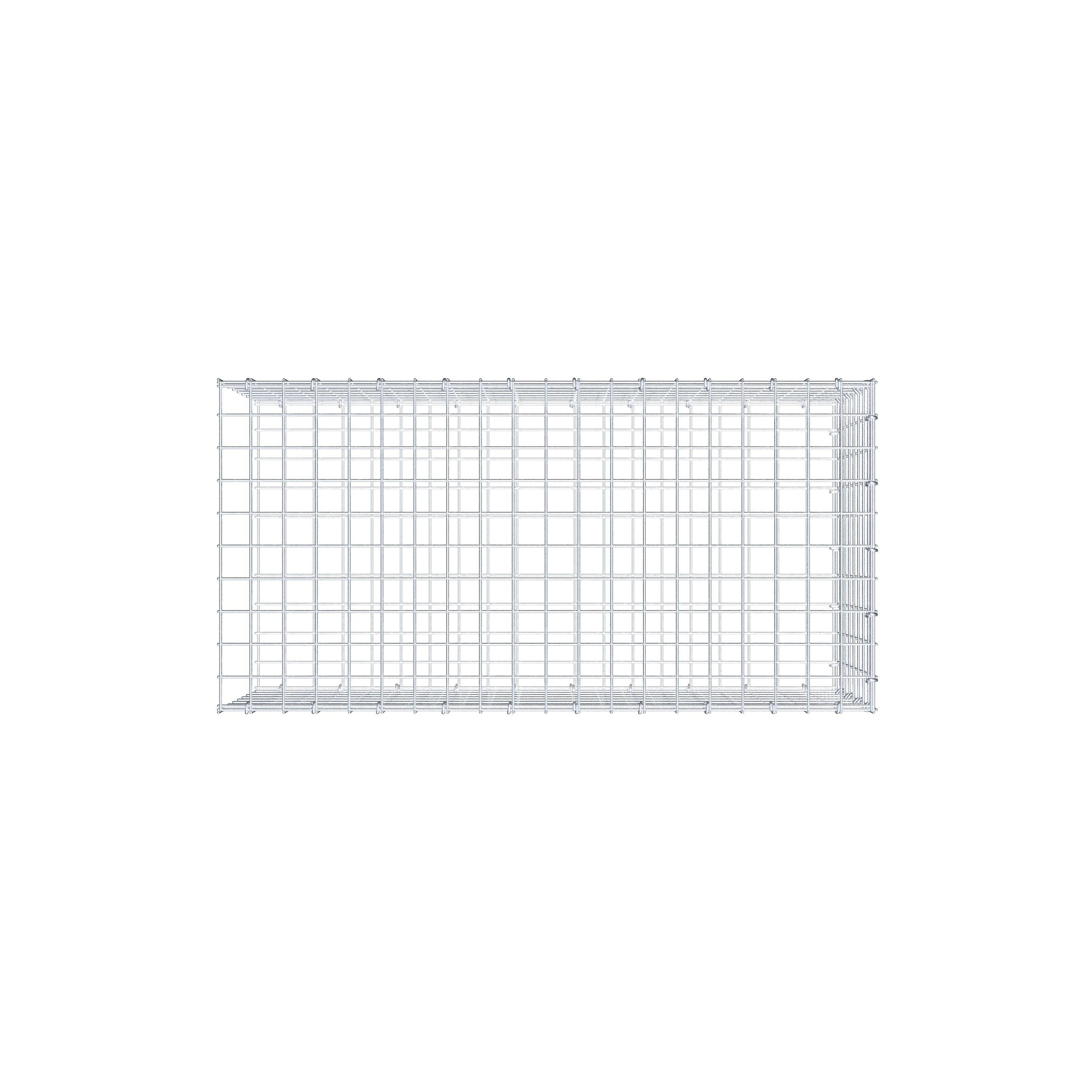 Pile aggiuntivo tipo 2 100 cm x 40 cm x 50 cm (L x H x P), maglia 5 cm x 5 cm, anello a C