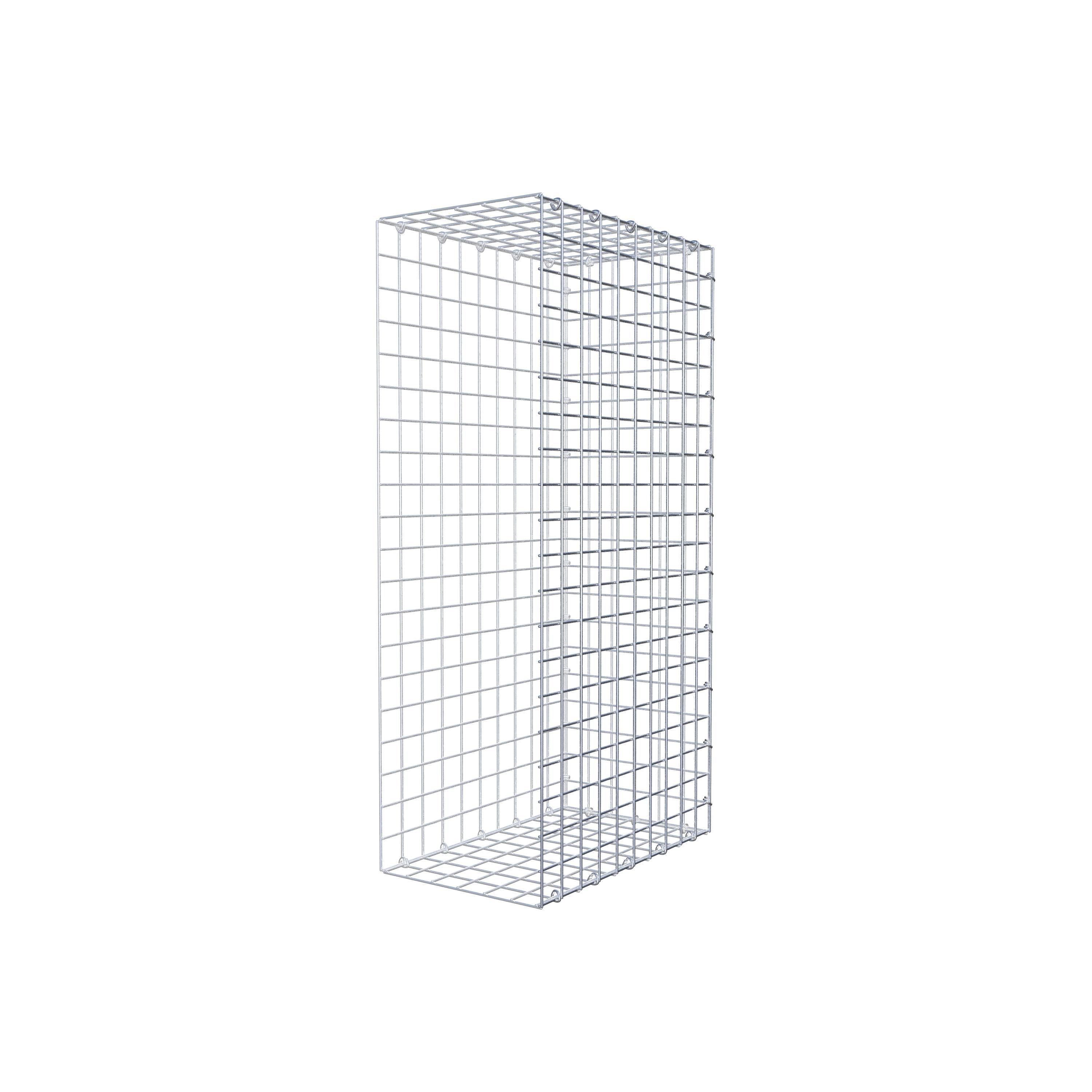 Mounted gabion type 2 100 cm x 50 cm x 30 cm (L x H x D), mesh size 5 cm x 5 cm, C-ring