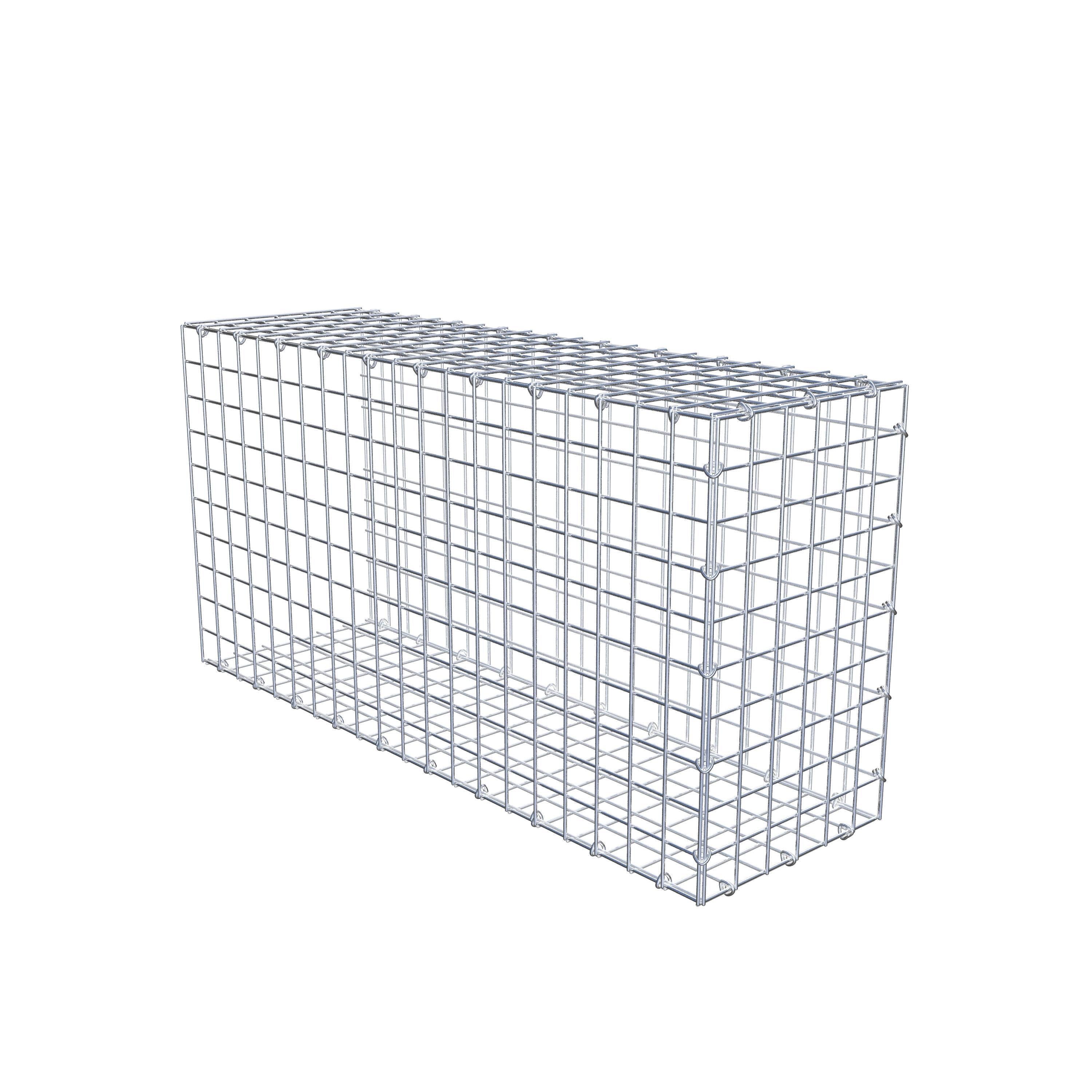 Mounted gabion type 2 100 cm x 50 cm x 30 cm (L x H x D), mesh size 5 cm x 5 cm, C-ring