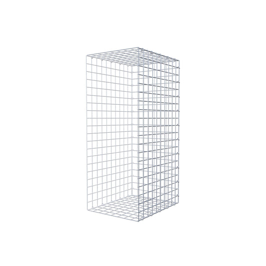 Mounted gabion type 2 100 cm x 50 cm x 40 cm (L x H x D), mesh size 5 cm x 5 cm, C-ring