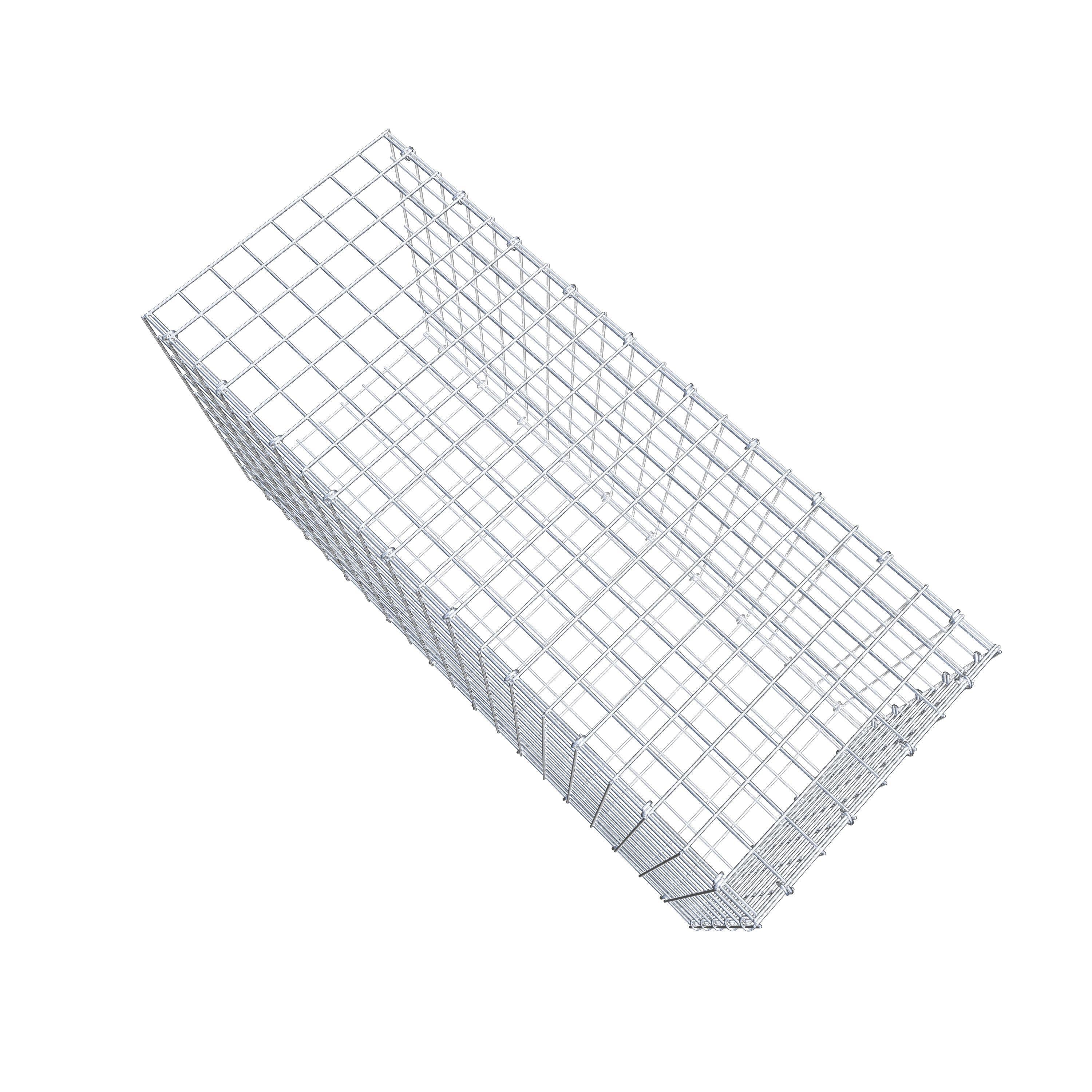 Mounted gabion type 2 100 cm x 50 cm x 40 cm (L x H x D), mesh size 5 cm x 5 cm, C-ring