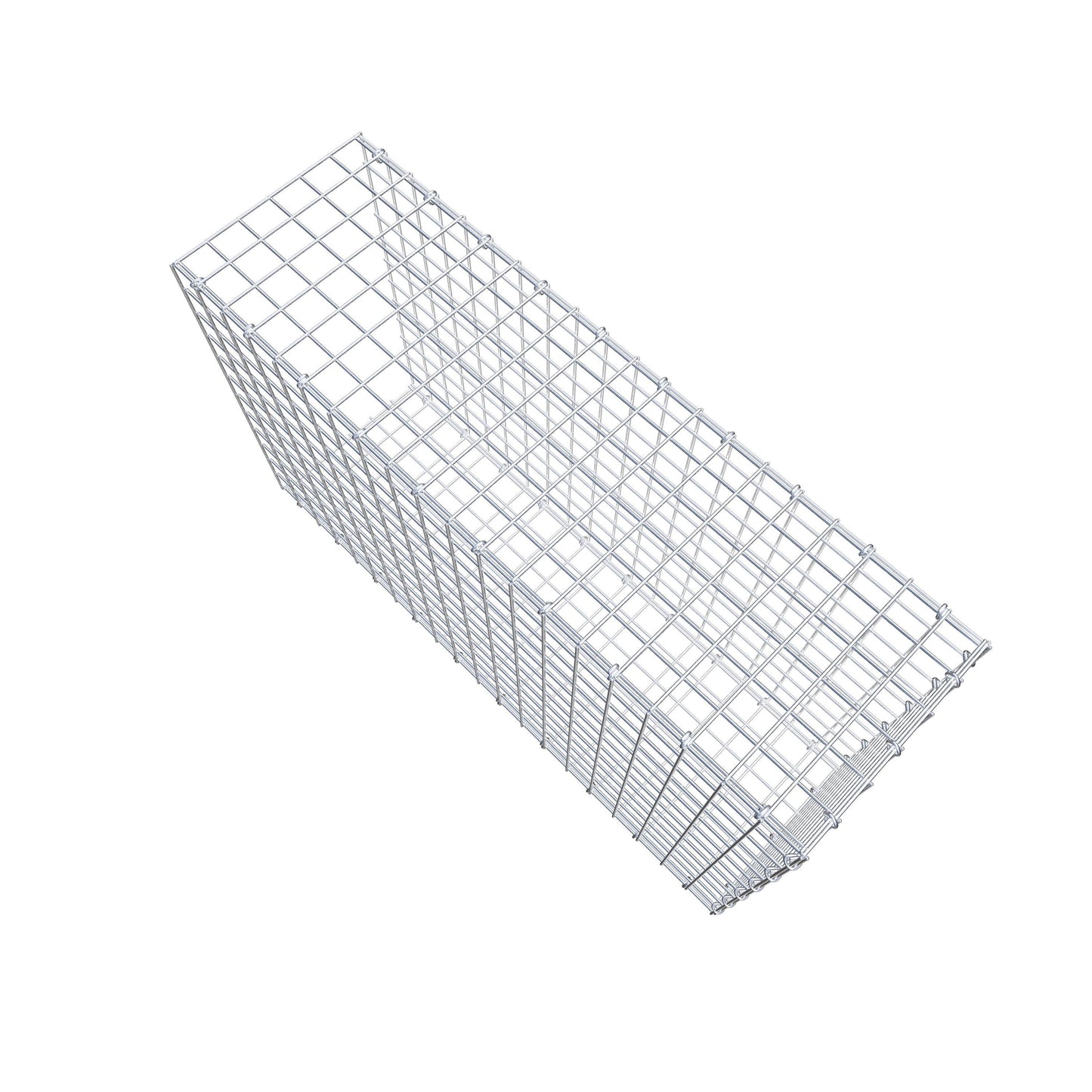 Mounted gabion type 2 100 cm x 60 cm x 30 cm (L x H x D), mesh size 5 cm x 5 cm, C-ring
