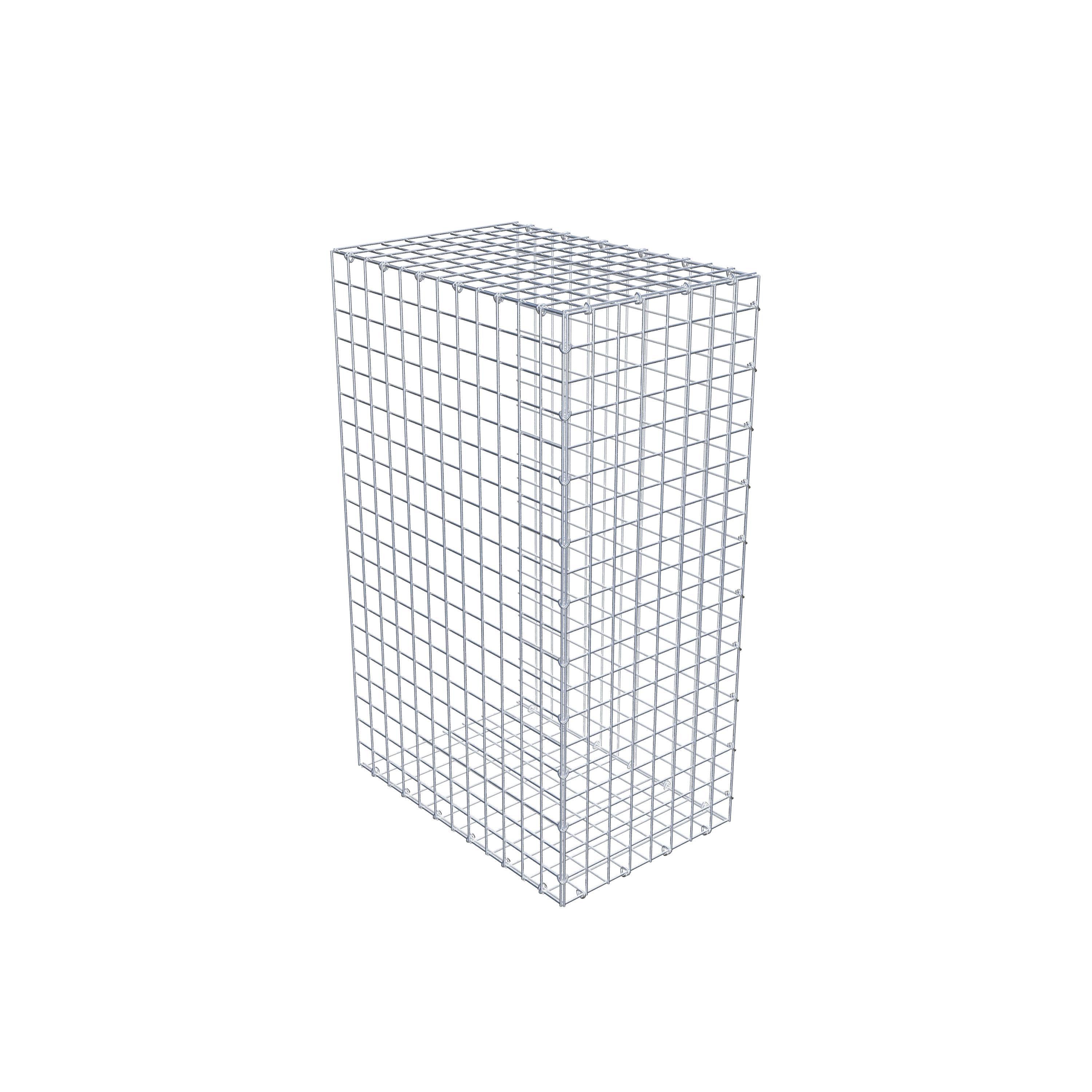 Monteret gabion type 2 100 cm x 60 cm x 40 cm (L x H x D), maskestørrelse 5 cm x 5 cm, C-ring