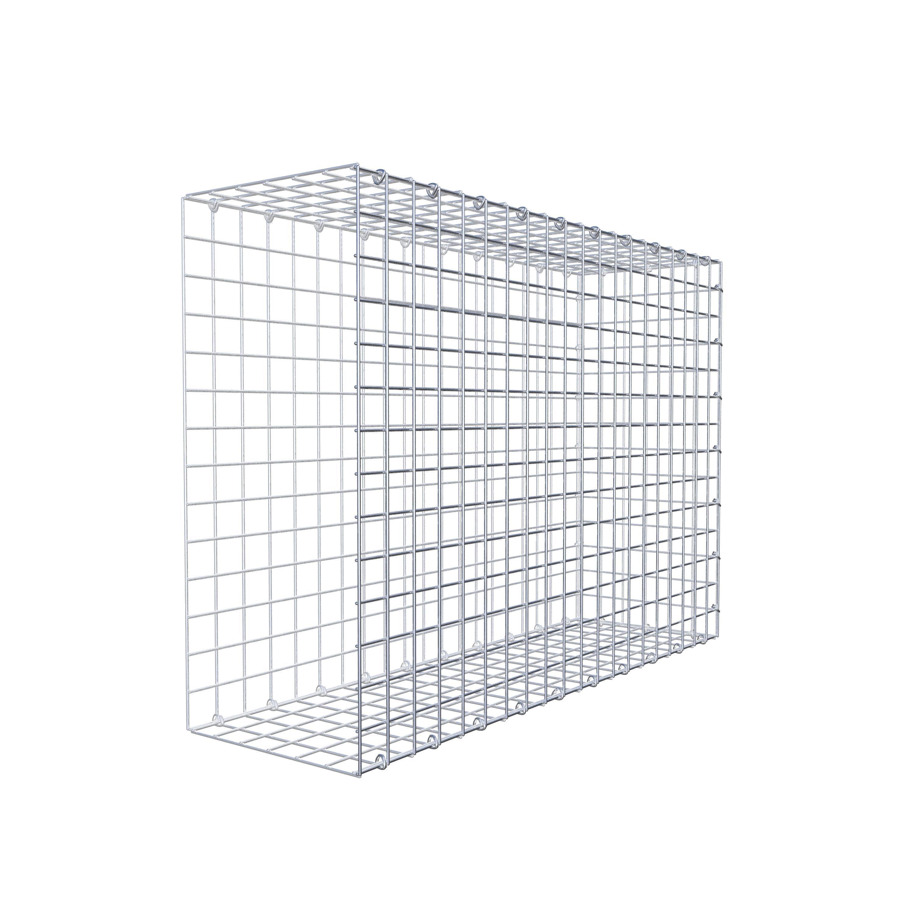 Mounted gabion type 2 100 cm x 70 cm x 30 cm (L x H x D), mesh size 5 cm x 5 cm, C-ring