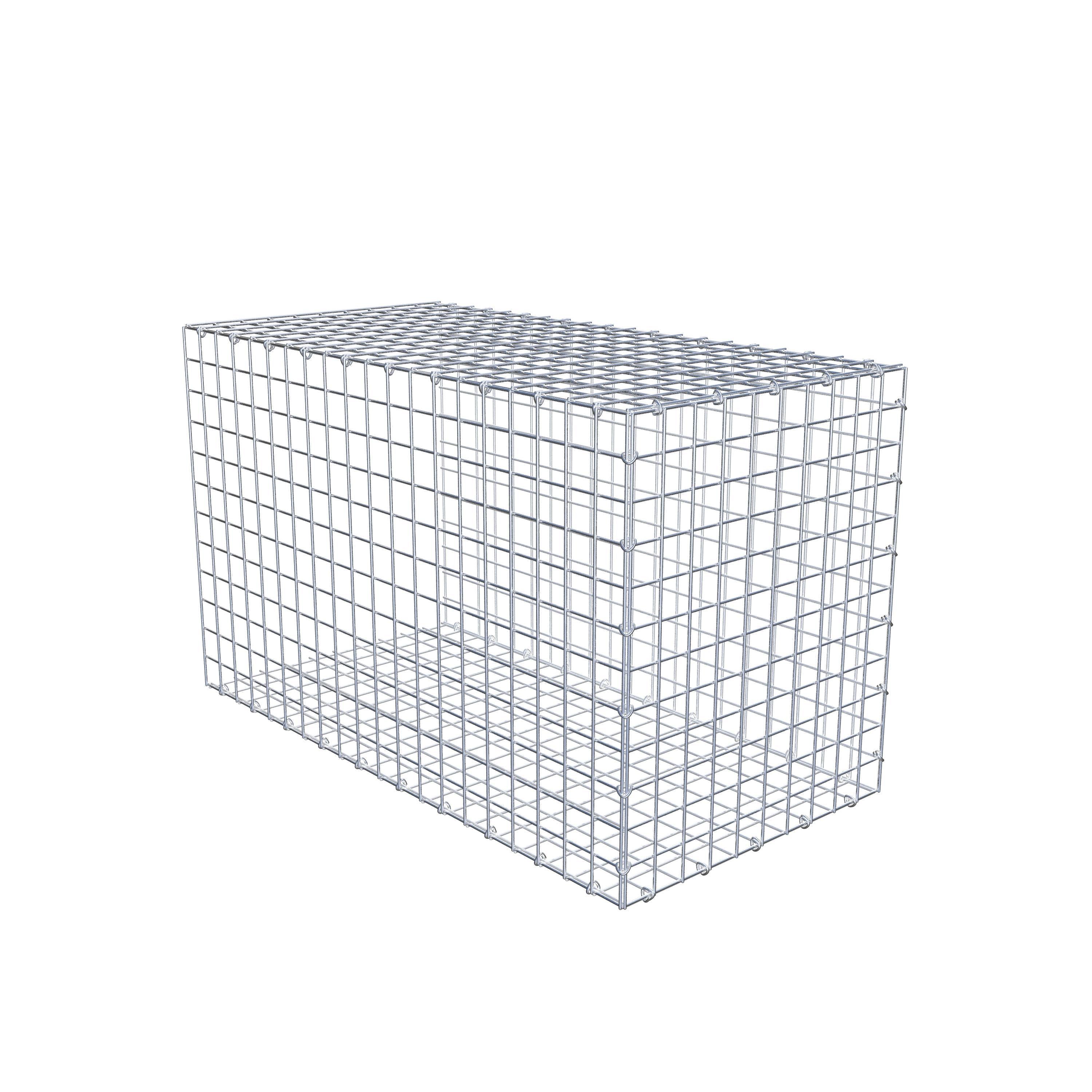 Mounted gabion type 2 100 cm x 60 cm x 50 cm (L x H x D), mesh size 5 cm x 5 cm, C-ring