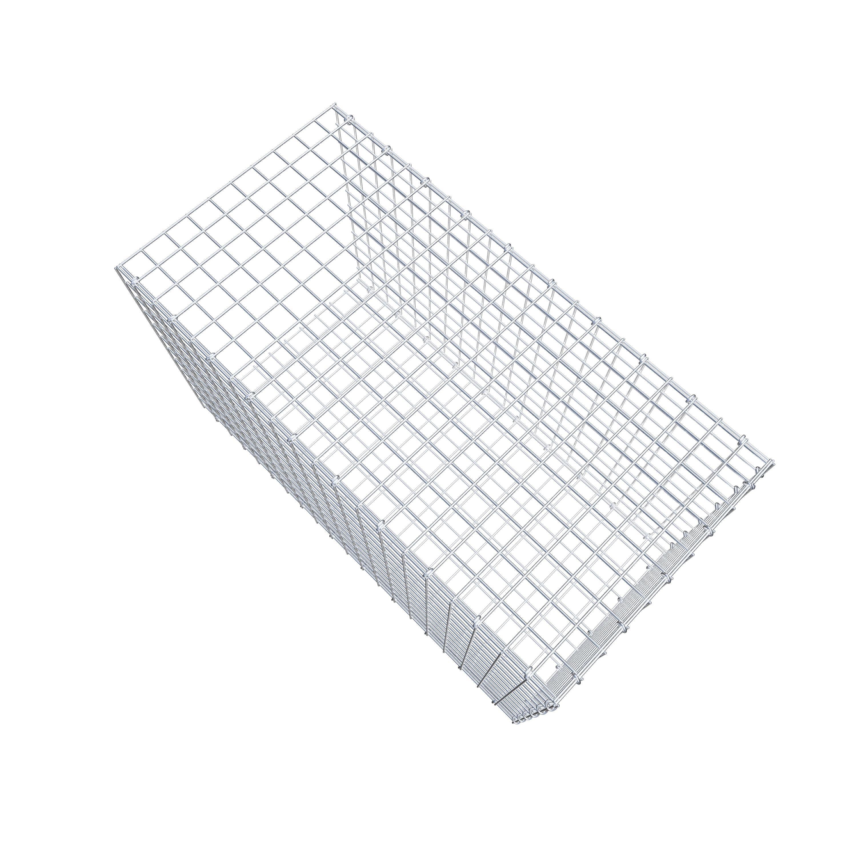 Mounted gabion type 2 100 cm x 60 cm x 50 cm (L x H x D), mesh size 5 cm x 5 cm, C-ring