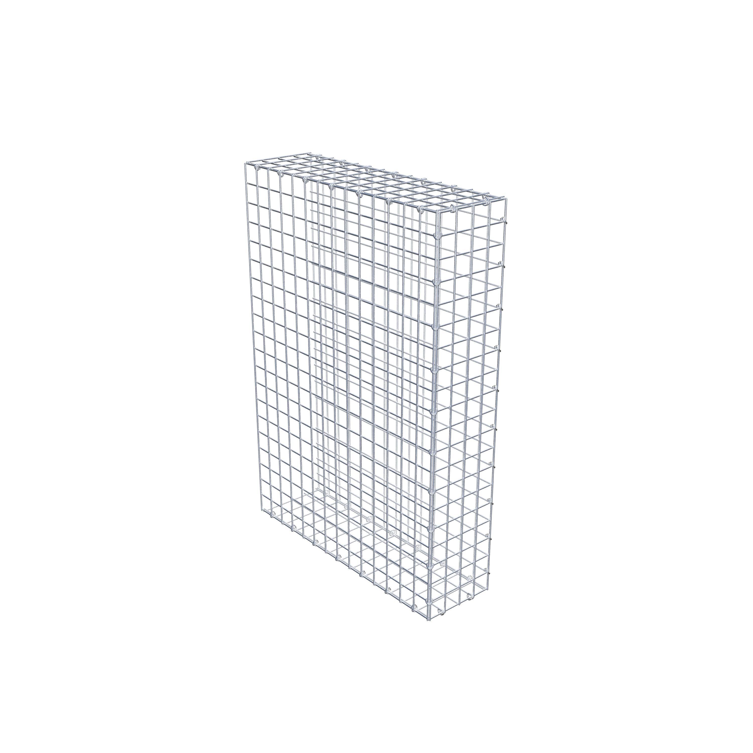 Mounted gabion type 2 100 cm x 70 cm x 20 cm (L x H x D), mesh size 5 cm x 5 cm, C-ring