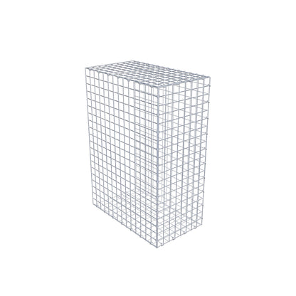 Monteret gabion type 2 100 cm x 70 cm x 40 cm (L x H x D), maskestørrelse 5 cm x 5 cm, C-ring