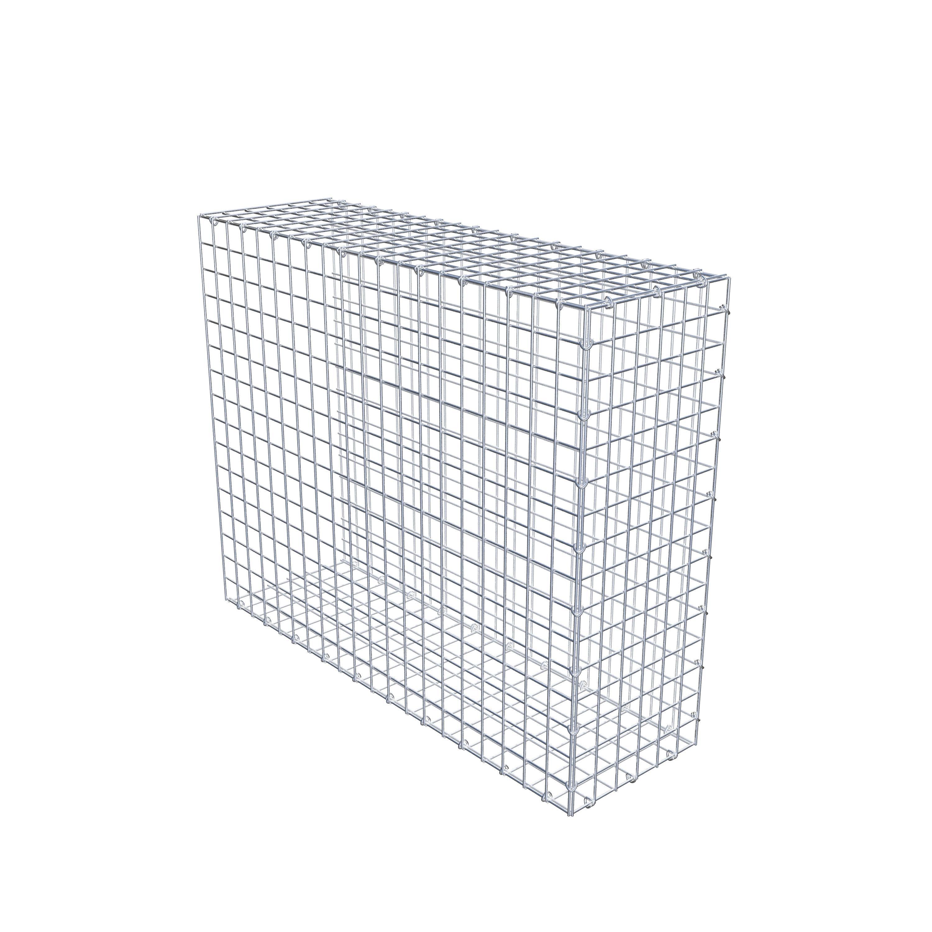 Mounted gabion type 2 100 cm x 80 cm x 30 cm (L x H x D), mesh size 5 cm x 5 cm, C-ring