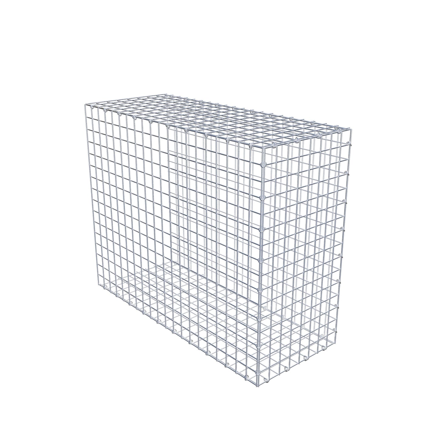 Mounted gabion type 2 100 cm x 80 cm x 40 cm (L x H x D), mesh size 5 cm x 5 cm, C-ring