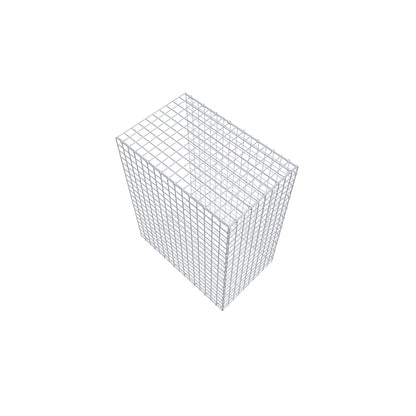 Opbouw schanskorf type 2 100 cm x 80 cm x 50 cm (L x H x D), maaswijdte 5 cm x 5 cm, C-ring