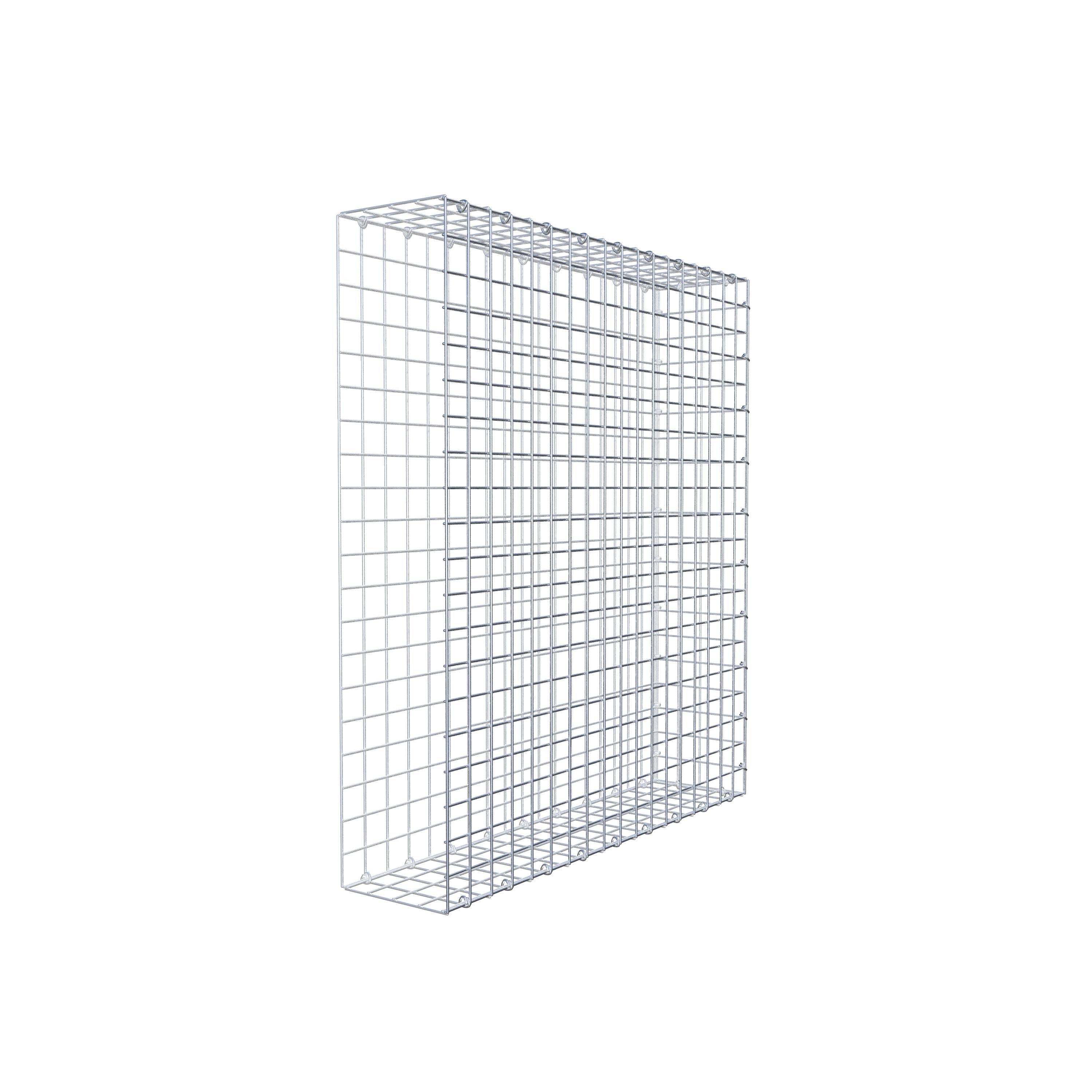 Mounted gabion type 2 100 cm x 90 cm x 20 cm (L x H x D), mesh size 5 cm x 5 cm, C-ring