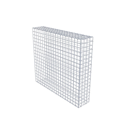 Typ 2 påbyggnadsgabion 100 cm x 90 cm x 20 cm (L x H x D), maskstorlek 5 cm x 5 cm, C-ring