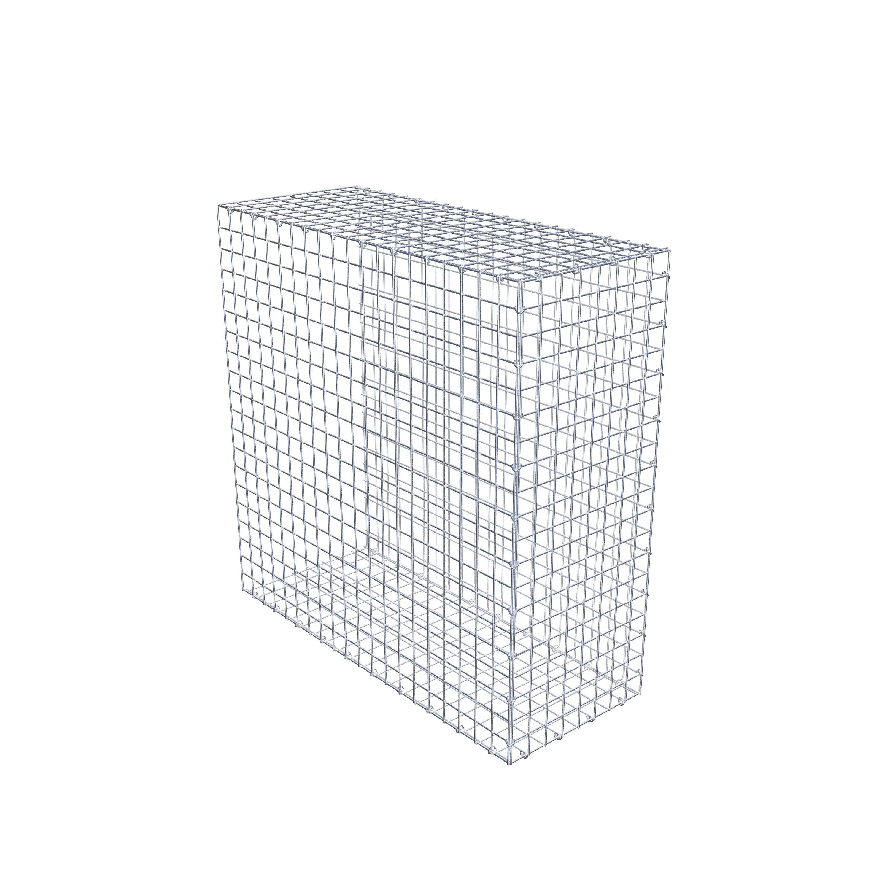 Mounted gabion type 2 100 cm x 100 cm x 40 cm (L x H x D), mesh size 5 cm x 5 cm, C-ring