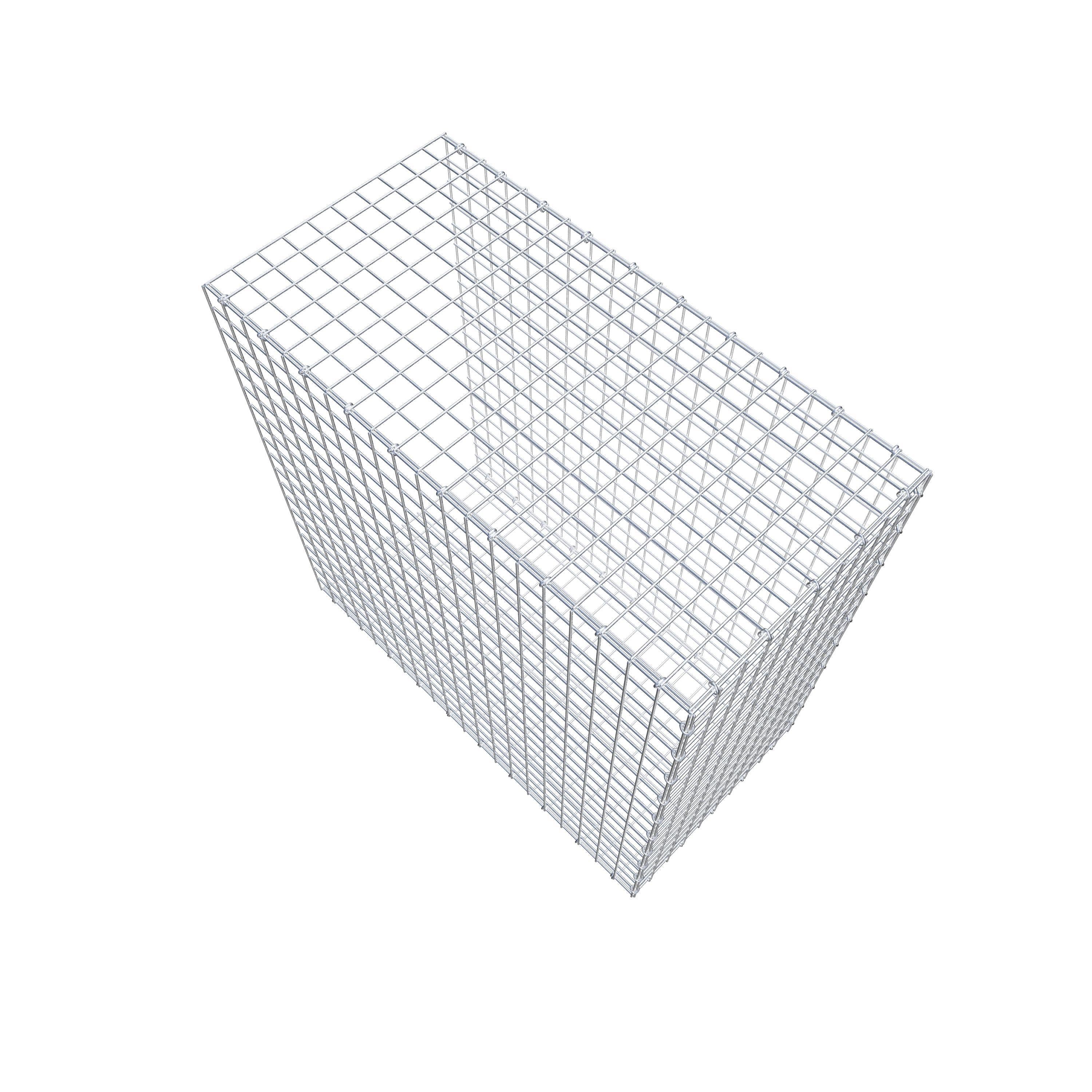 Monteret gabion type 2 100 cm x 100 cm x 50 cm (L x H x D), maskestørrelse 5 cm x 5 cm, C-ring