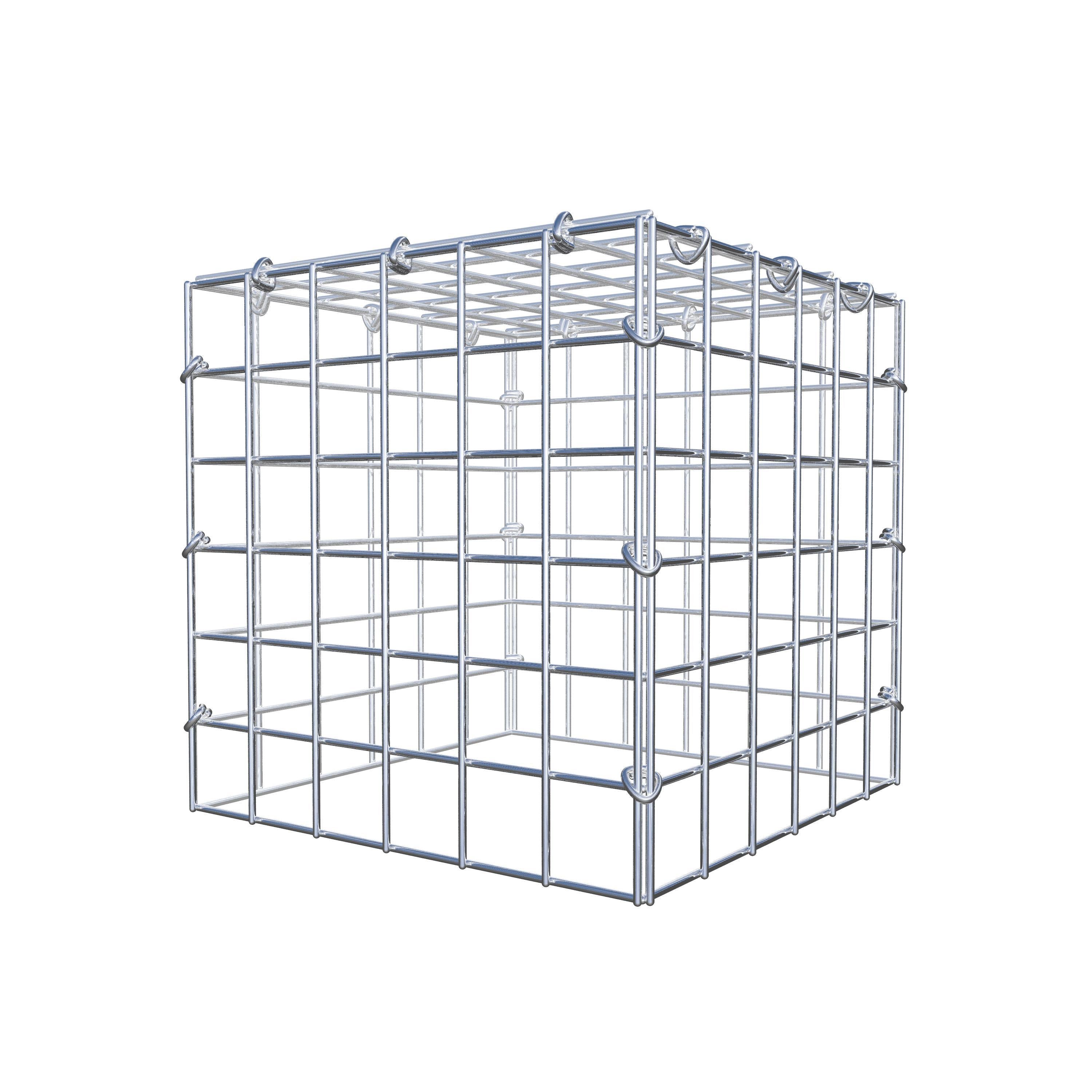 Monteret gabion type 3 30 cm x 30 cm x 30 cm (L x H x D), maskestørrelse 5 cm x 5 cm, C-ring