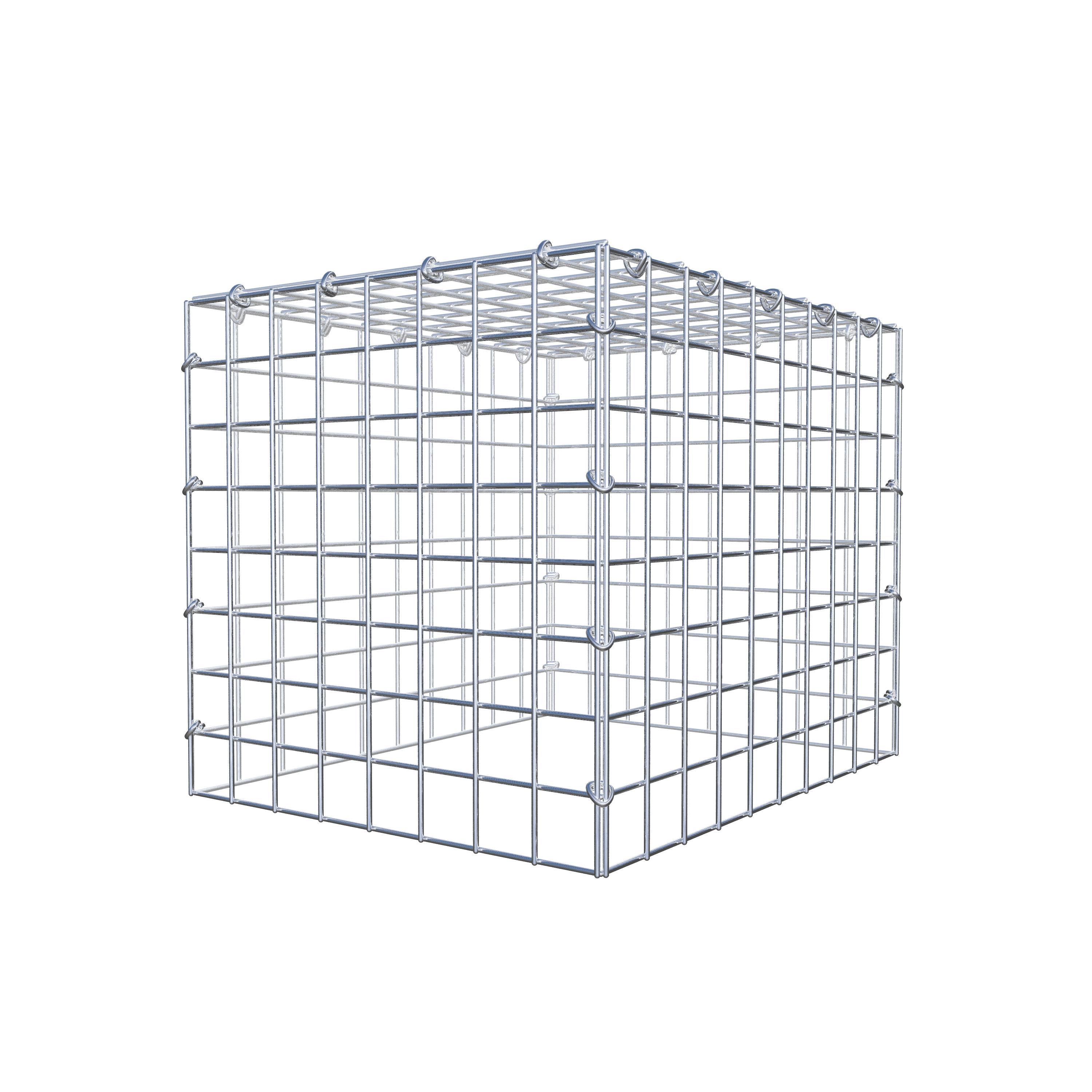 Monteret gabion type 3 50 cm x 40 cm x 40 cm (L x H x D), maskestørrelse 5 cm x 5 cm, C-ring