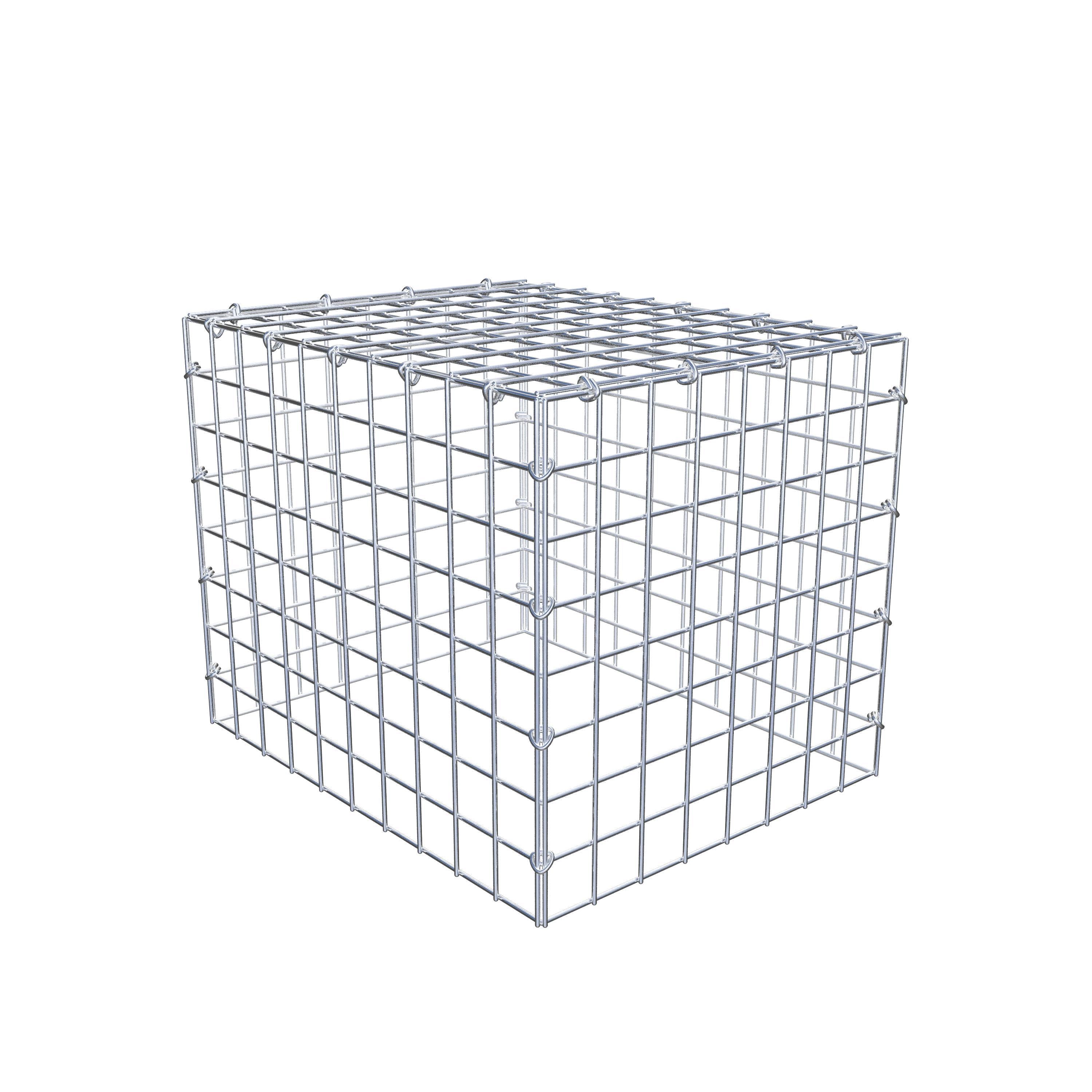 Mounted gabion type 3 50 cm x 40 cm x 40 cm (L x H x D), mesh size 5 cm x 5 cm, C-ring