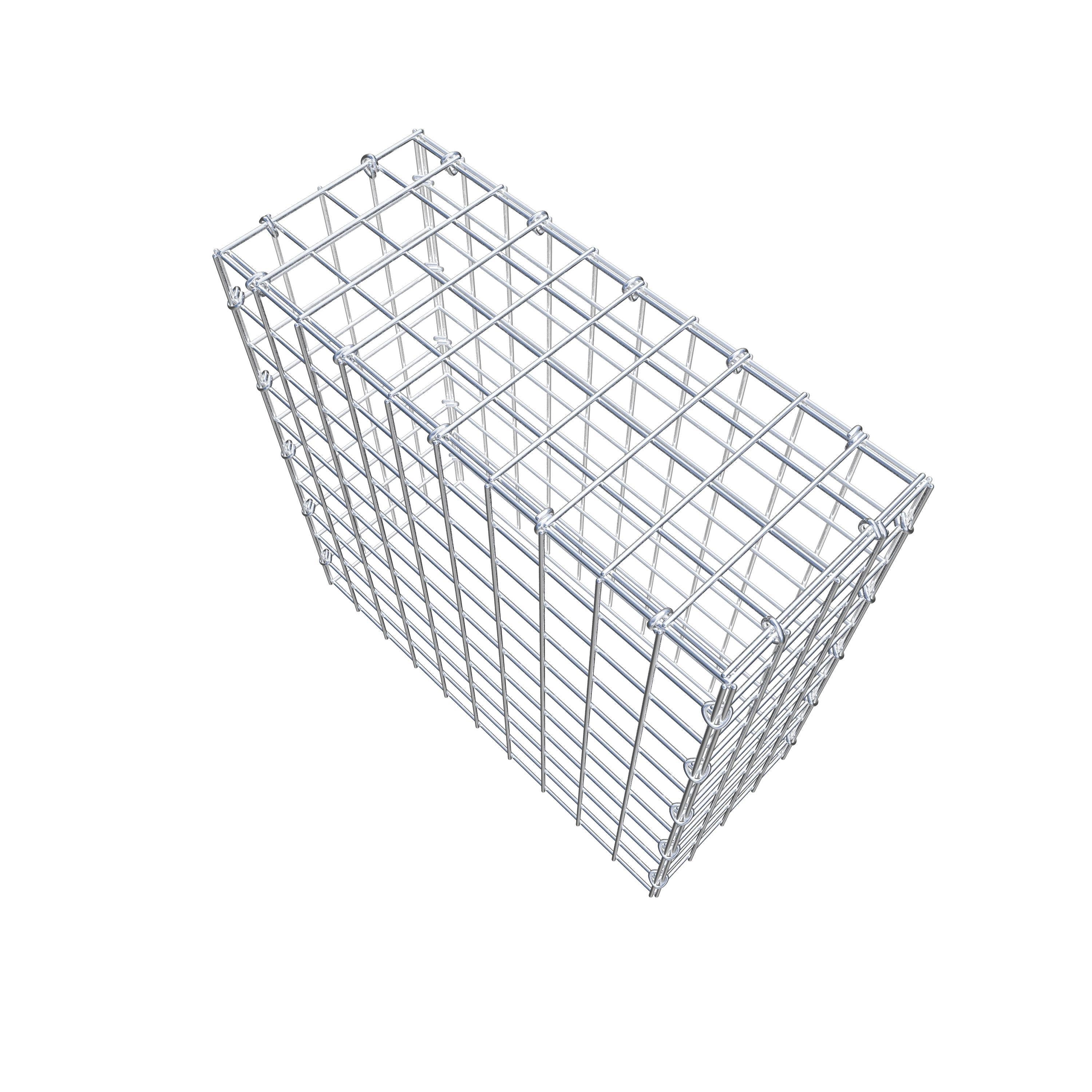 Mounted gabion type 3 50 cm x 50 cm x 20 cm (L x H x D), mesh size 5 cm x 5 cm, C-ring