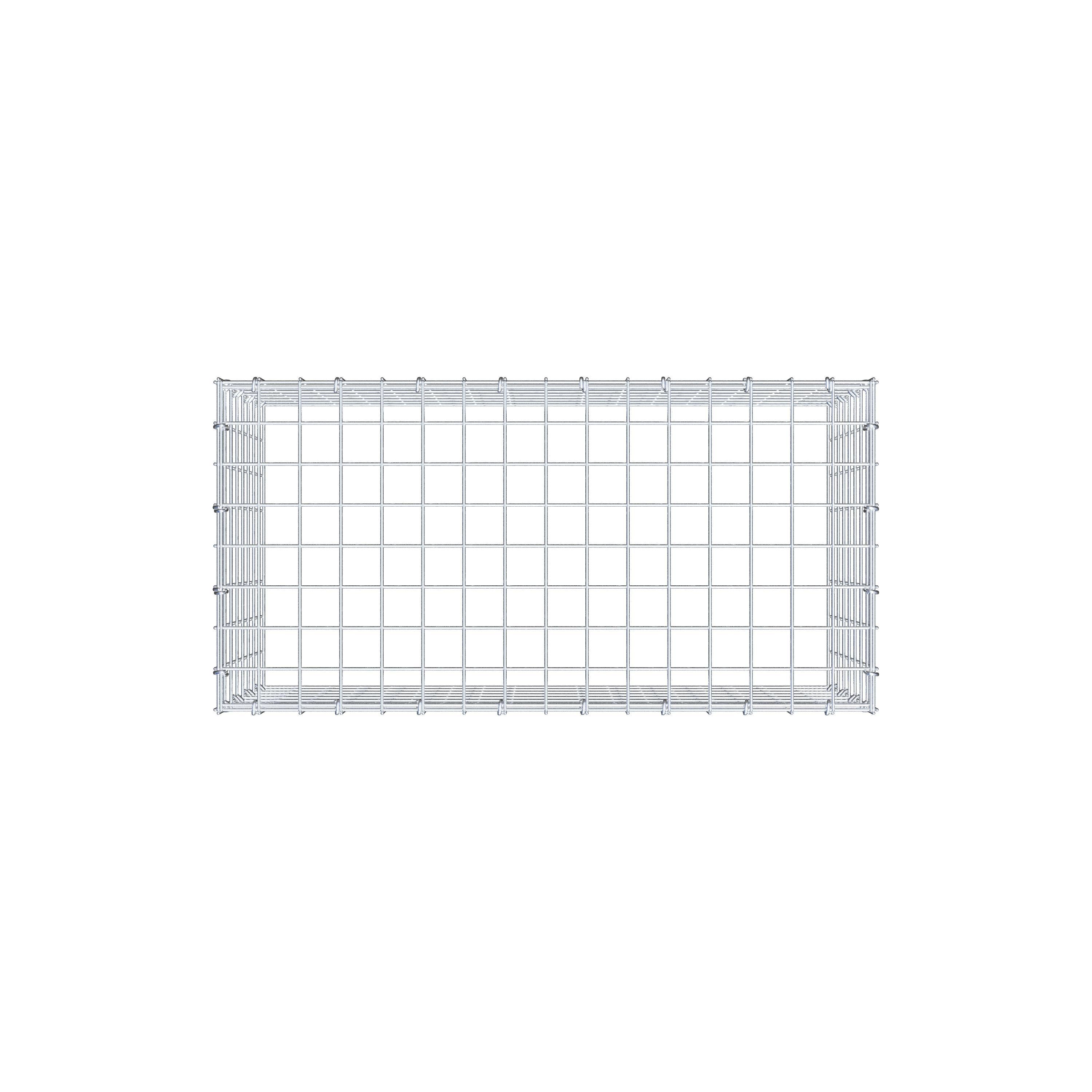 Monteret gabion type 3 80 cm x 40 cm x 40 cm (L x H x D), maskestørrelse 5 cm x 5 cm, C-ring