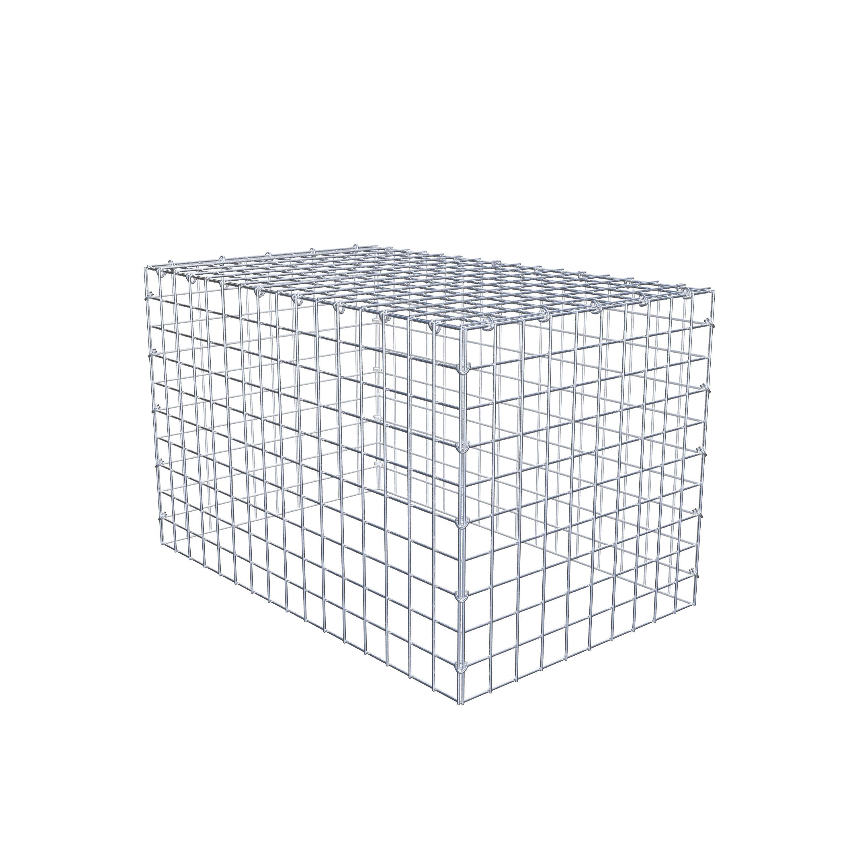 Mounted gabion type 3 80 cm x 50 cm x 50 cm (L x H x D), mesh size 5 cm x 5 cm, C-ring