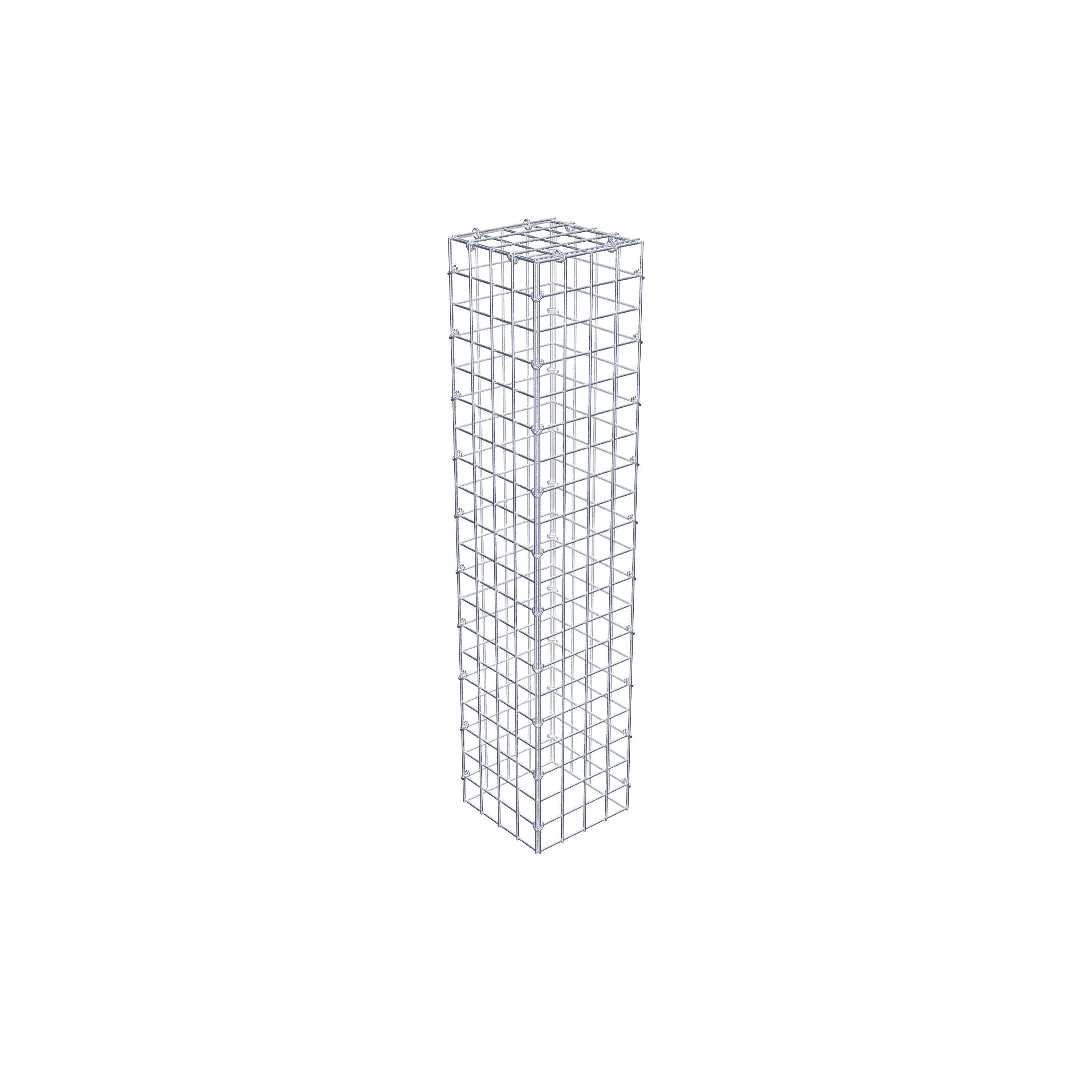 Mounted gabion type 3 100 cm x 20 cm x 20 cm (L x H x D), mesh size 5 cm x 5 cm, C-ring