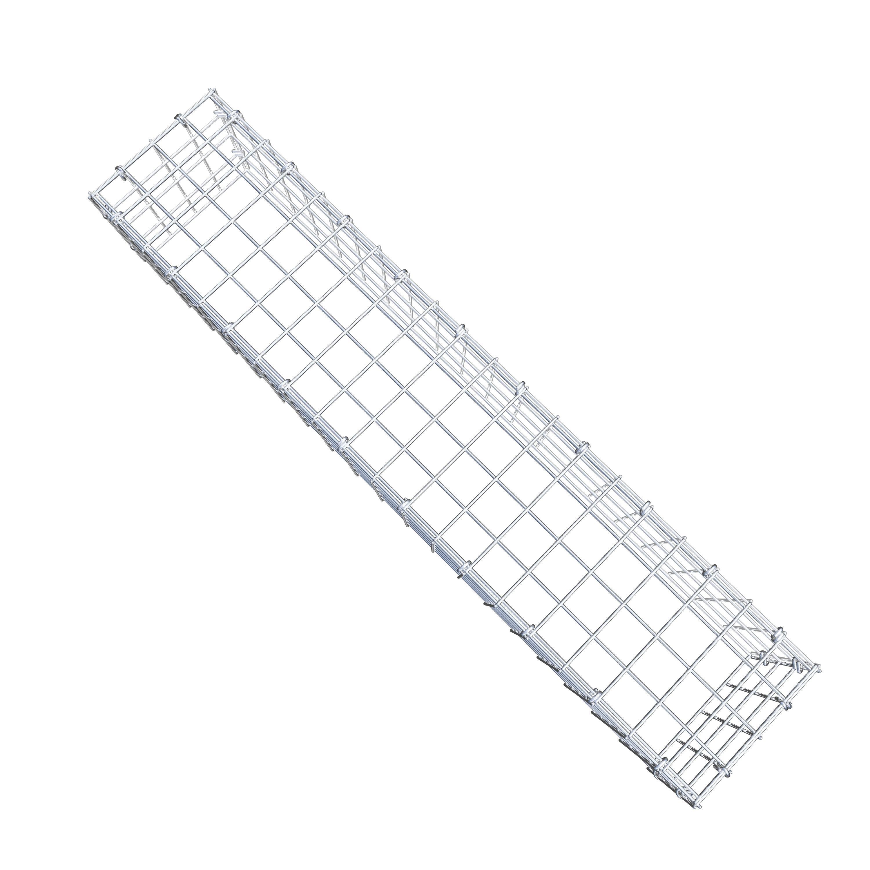 Monteret gabion type 3 100 cm x 20 cm x 20 cm (L x H x D), maskestørrelse 5 cm x 5 cm, C-ring