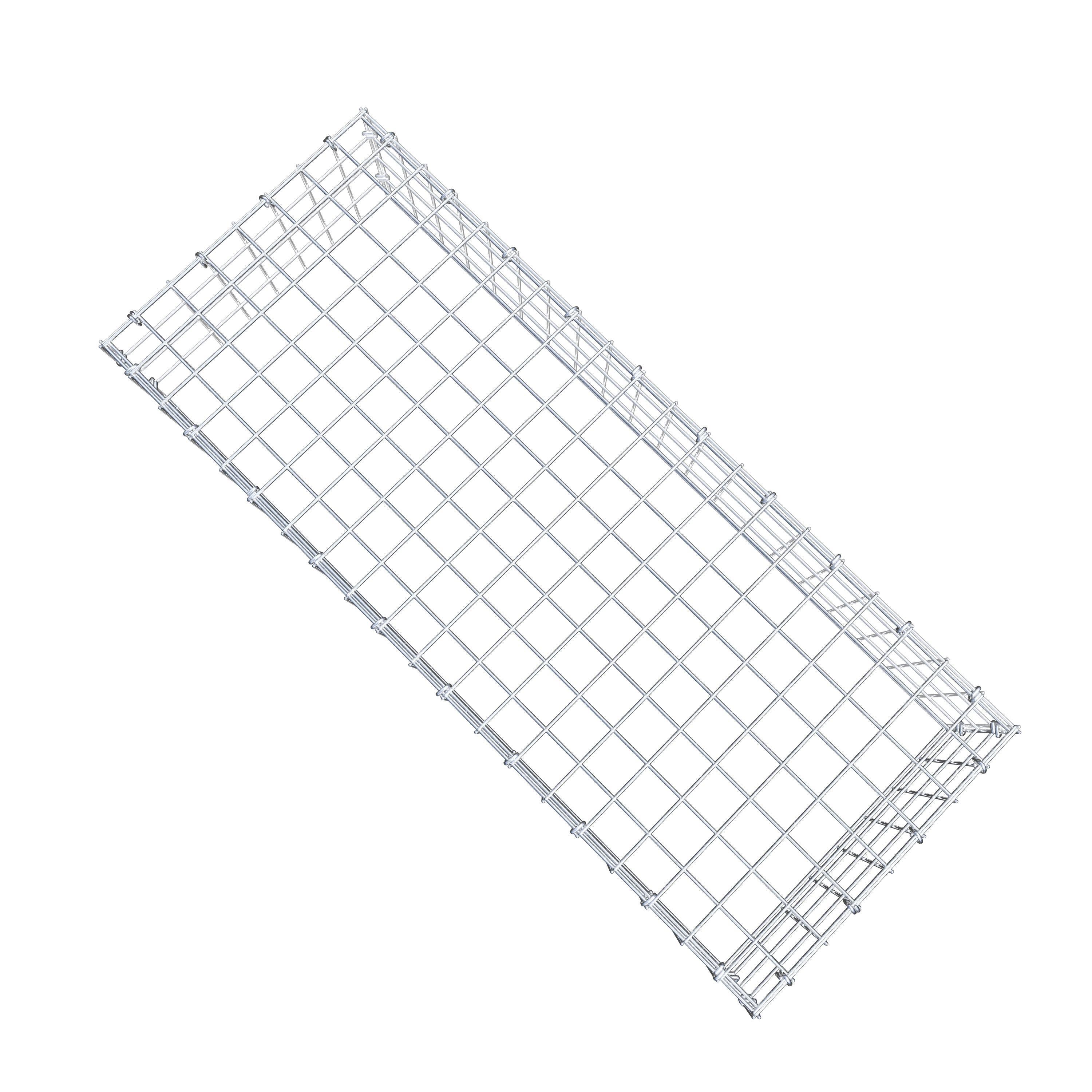 Anbaugabione Typ 3 100 cm x 20 cm x 40 cm (L x H x T), Maschenweite 5 cm x 5 cm, C-Ring