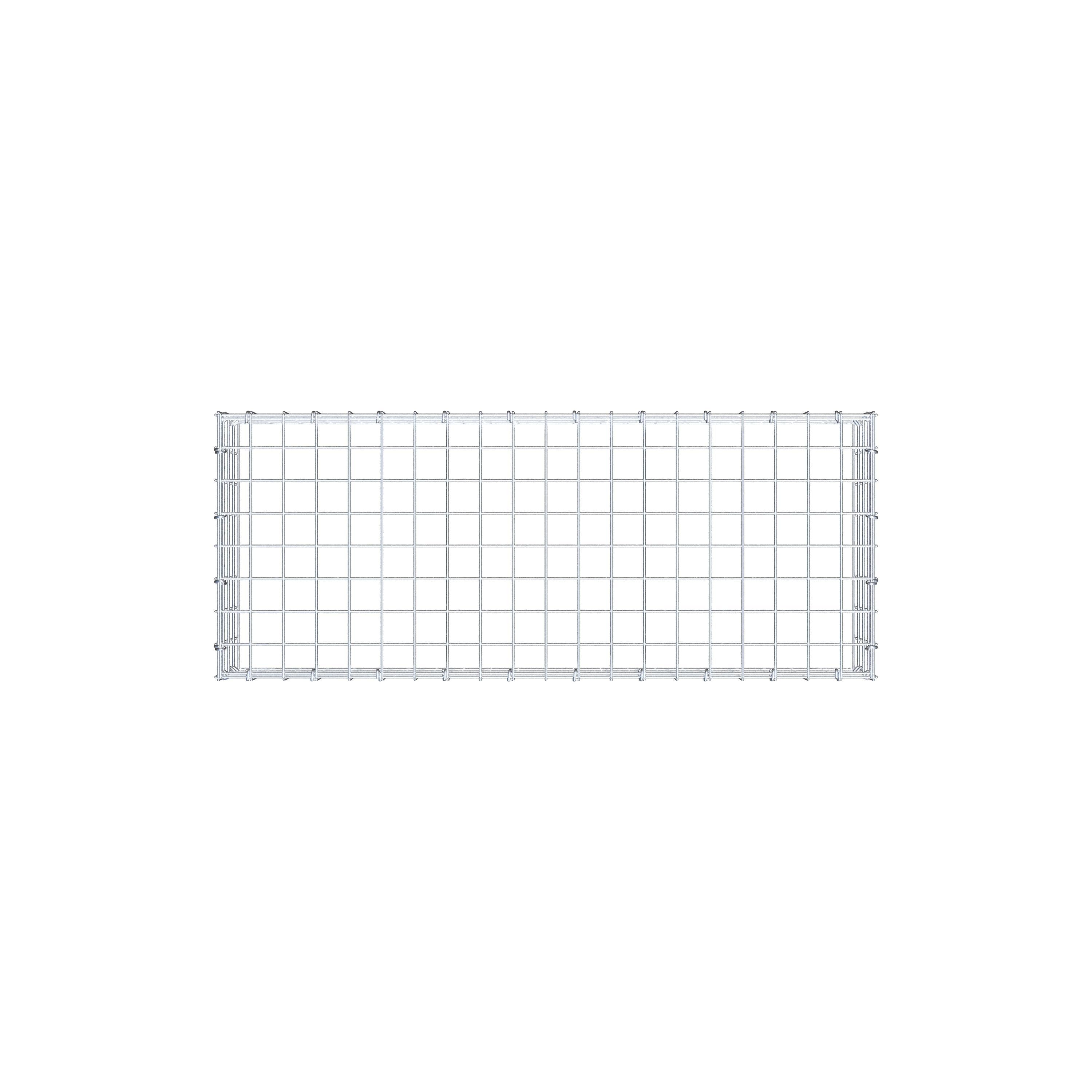 Anbaugabione Typ 3 100 cm x 20 cm x 40 cm (L x H x T), Maschenweite 5 cm x 5 cm, C-Ring