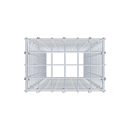 Monteret gabion type 3 100 cm x 30 cm x 20 cm (L x H x D), maskestørrelse 5 cm x 5 cm, C-ring