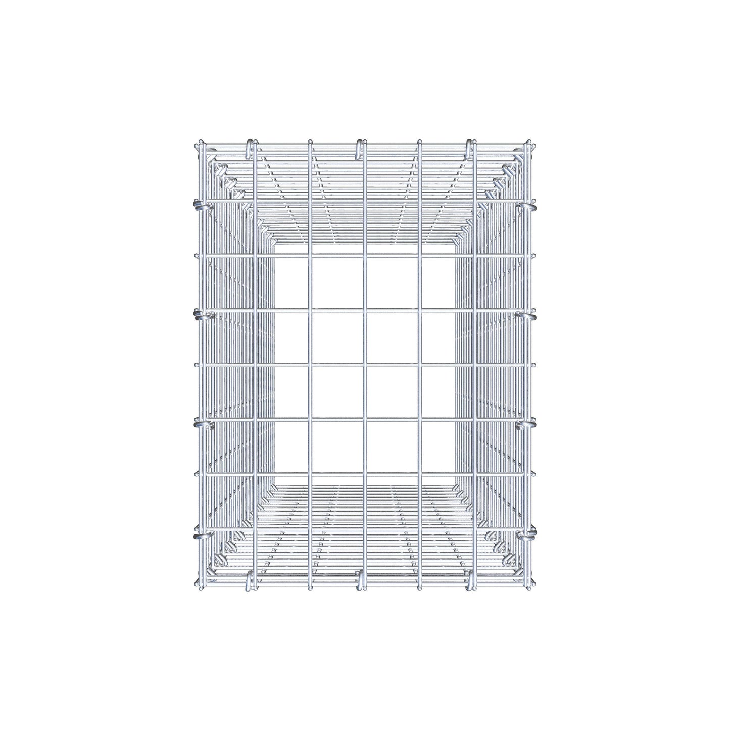 Mounted gabion type 3 100 cm x 30 cm x 40 cm (L x H x D), mesh size 5 cm x 5 cm, C-ring