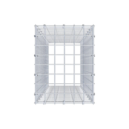 Mounted gabion type 3 100 cm x 30 cm x 40 cm (L x H x D), mesh size 5 cm x 5 cm, C-ring