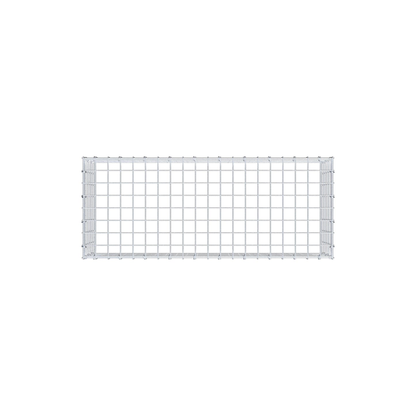Mounted gabion type 3 100 cm x 30 cm x 40 cm (L x H x D), mesh size 5 cm x 5 cm, C-ring