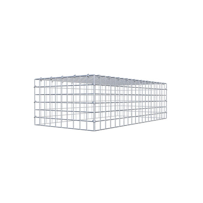 Monteret gabion type 3 100 cm x 30 cm x 50 cm (L x H x D), maskestørrelse 5 cm x 5 cm, C-ring
