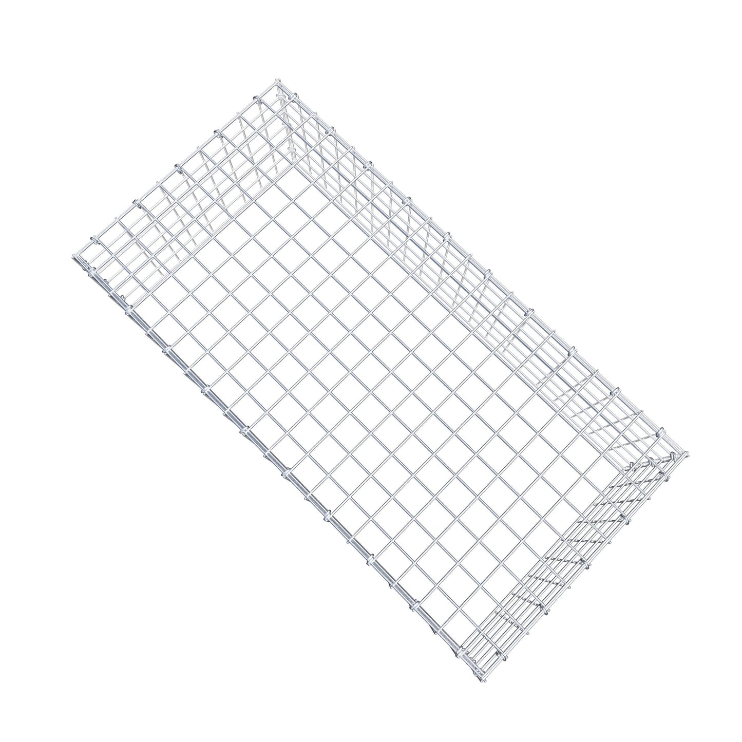 Monteret gabion type 3 100 cm x 30 cm x 50 cm (L x H x D), maskestørrelse 5 cm x 5 cm, C-ring