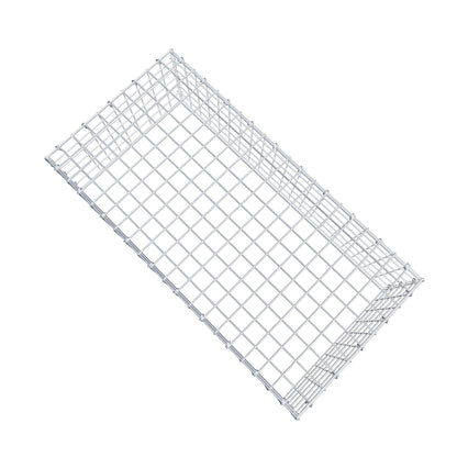 Monteret gabion type 3 100 cm x 30 cm x 50 cm (L x H x D), maskestørrelse 5 cm x 5 cm, C-ring