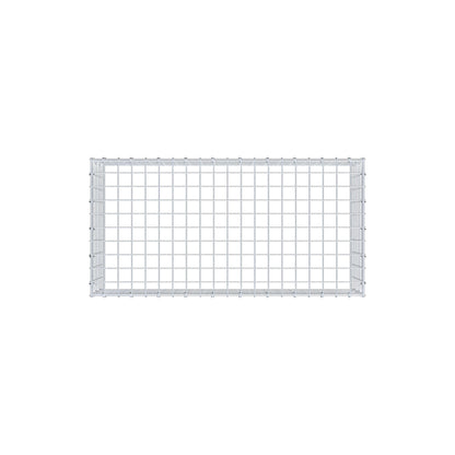 Monteret gabion type 3 100 cm x 30 cm x 50 cm (L x H x D), maskestørrelse 5 cm x 5 cm, C-ring